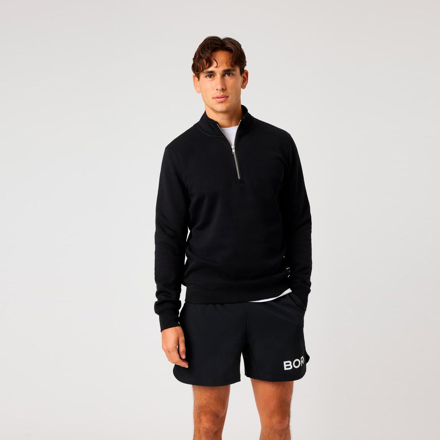Björn Borg Centre Half Zip Sweatshirt Herrer - sort