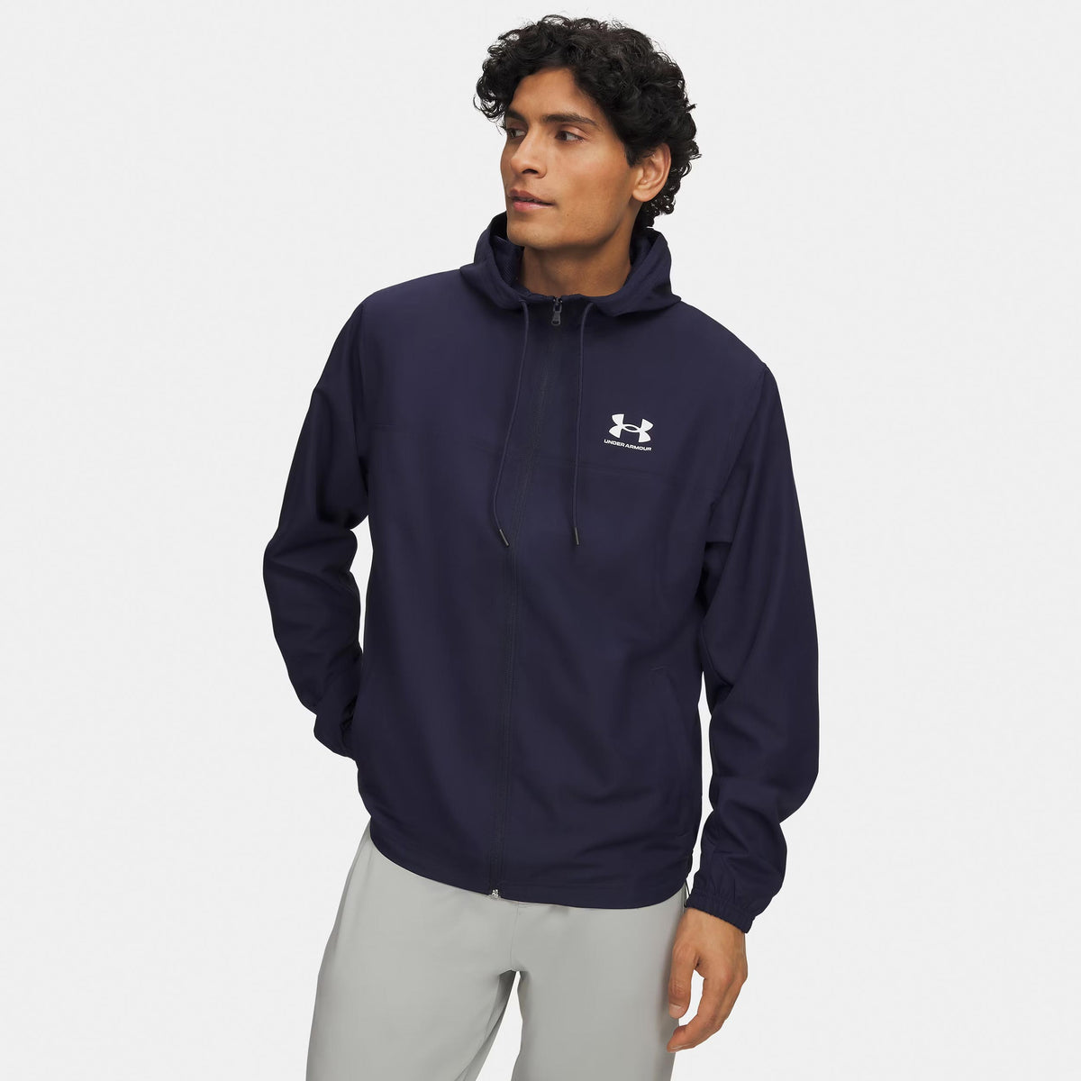 Under Armour Rival Outdoor-Jacke Herrer - blå, hvid