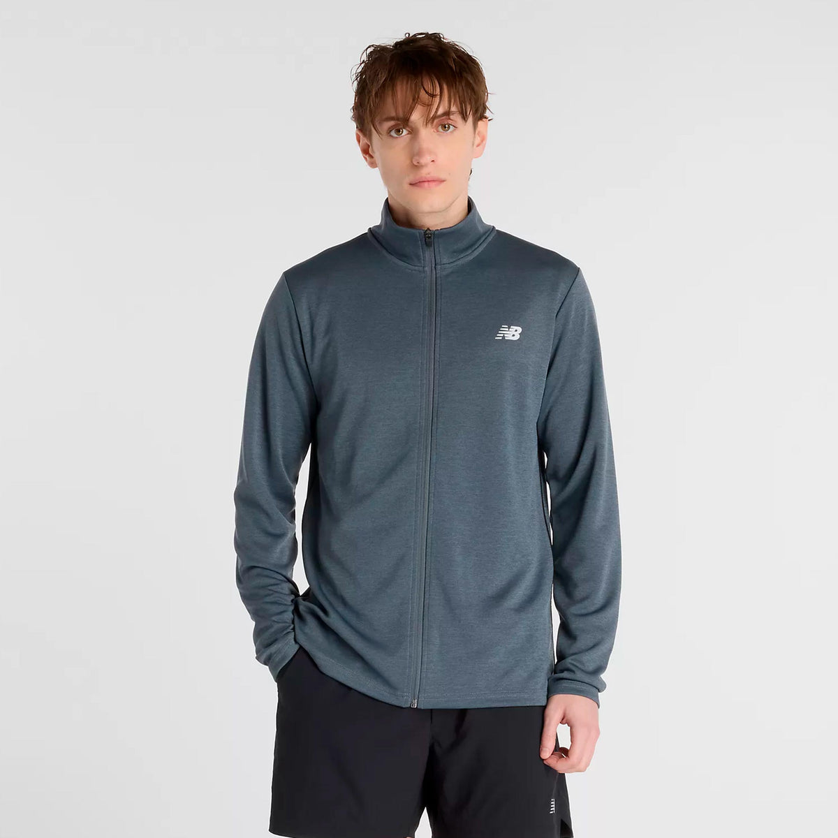 New Balance Sport Knit Træningsjakke Herrer - mørkegrå