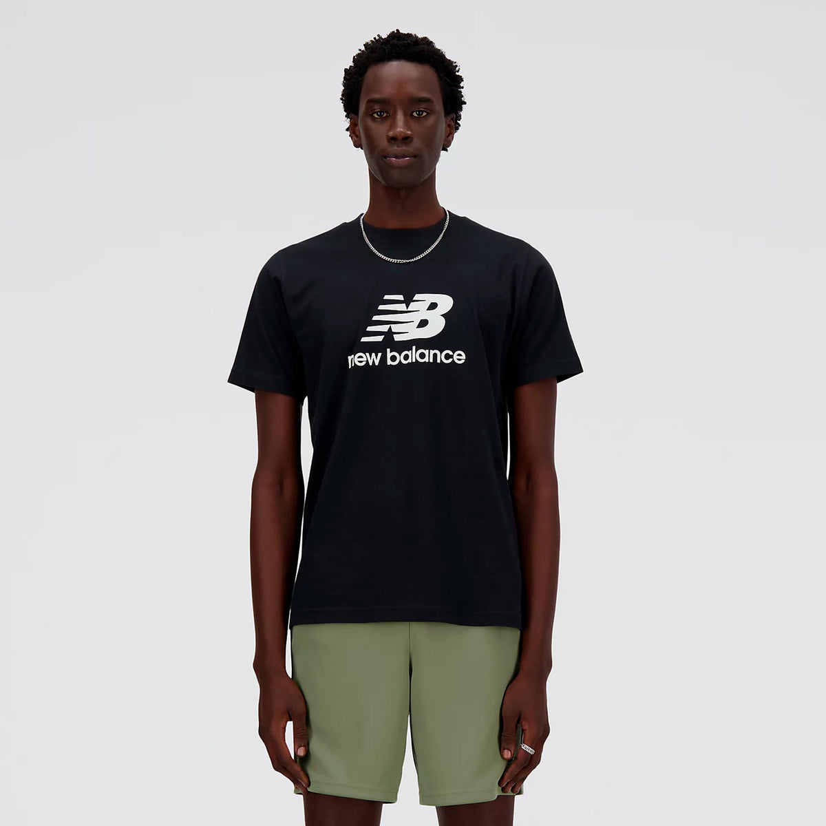 New Balance Essentials Logo T-shirt Herrer - sort