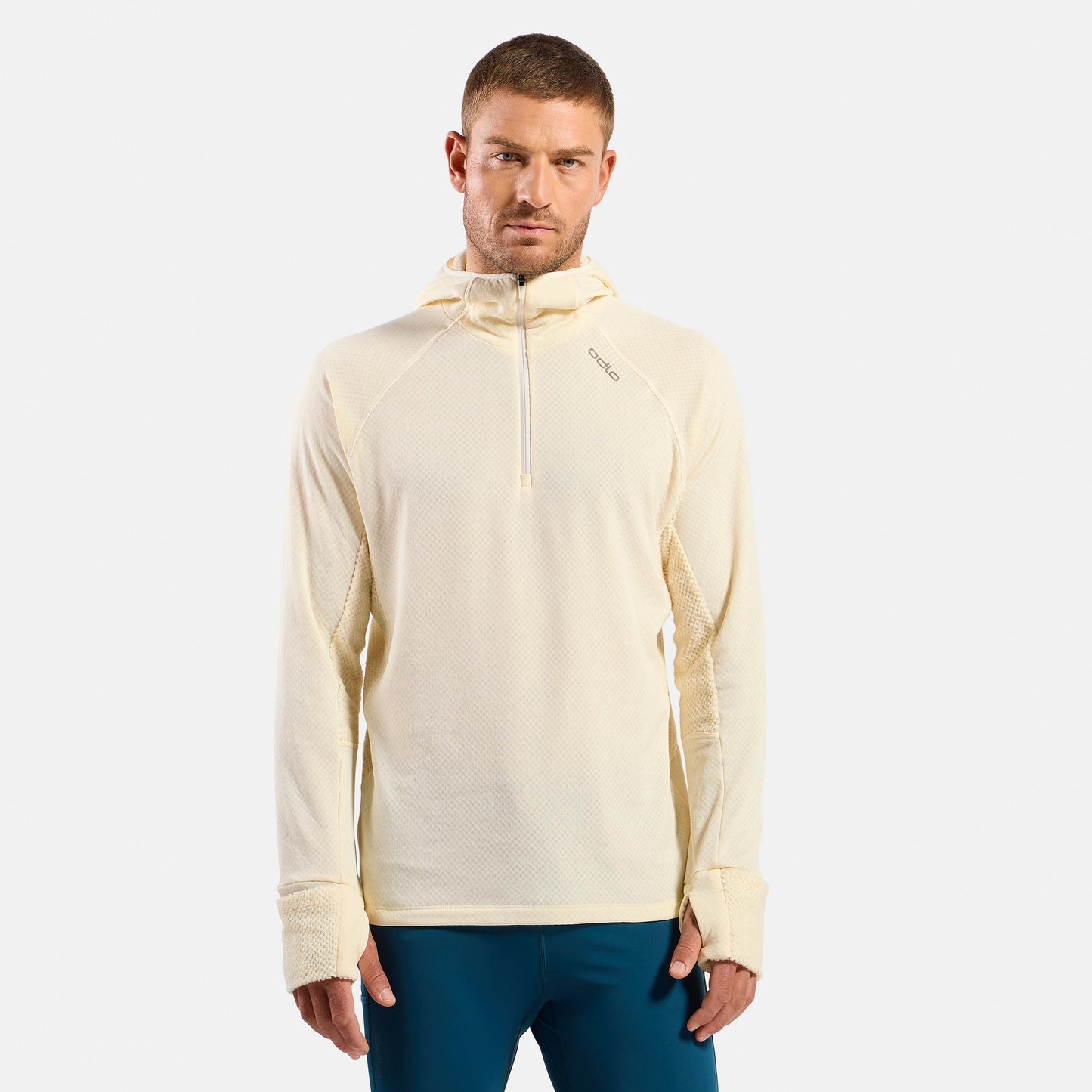 Odlo X-Alp Midlayer  Løbetrøje Herrer - creme
