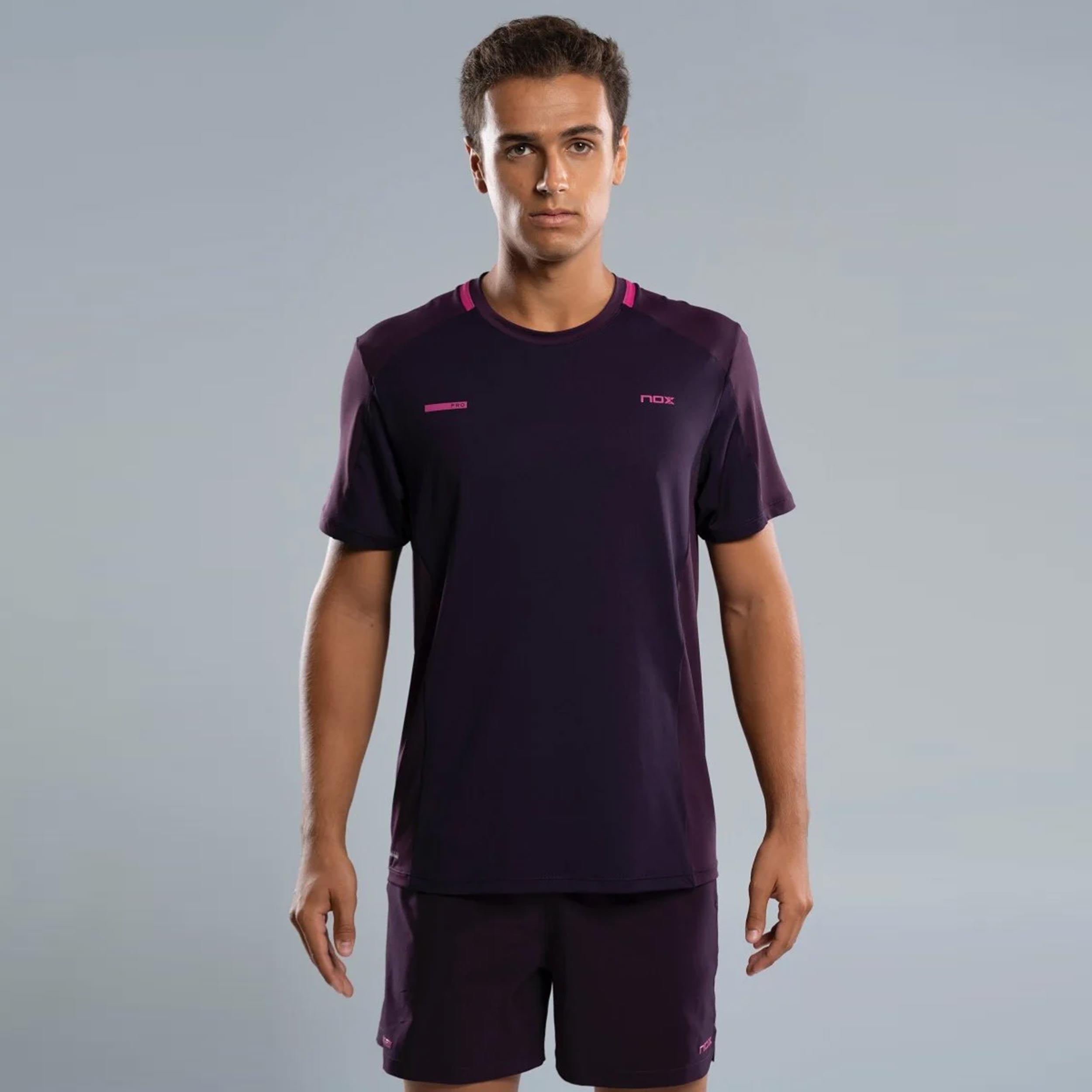 NOX Pro T-shirt Herrer-sort,berry