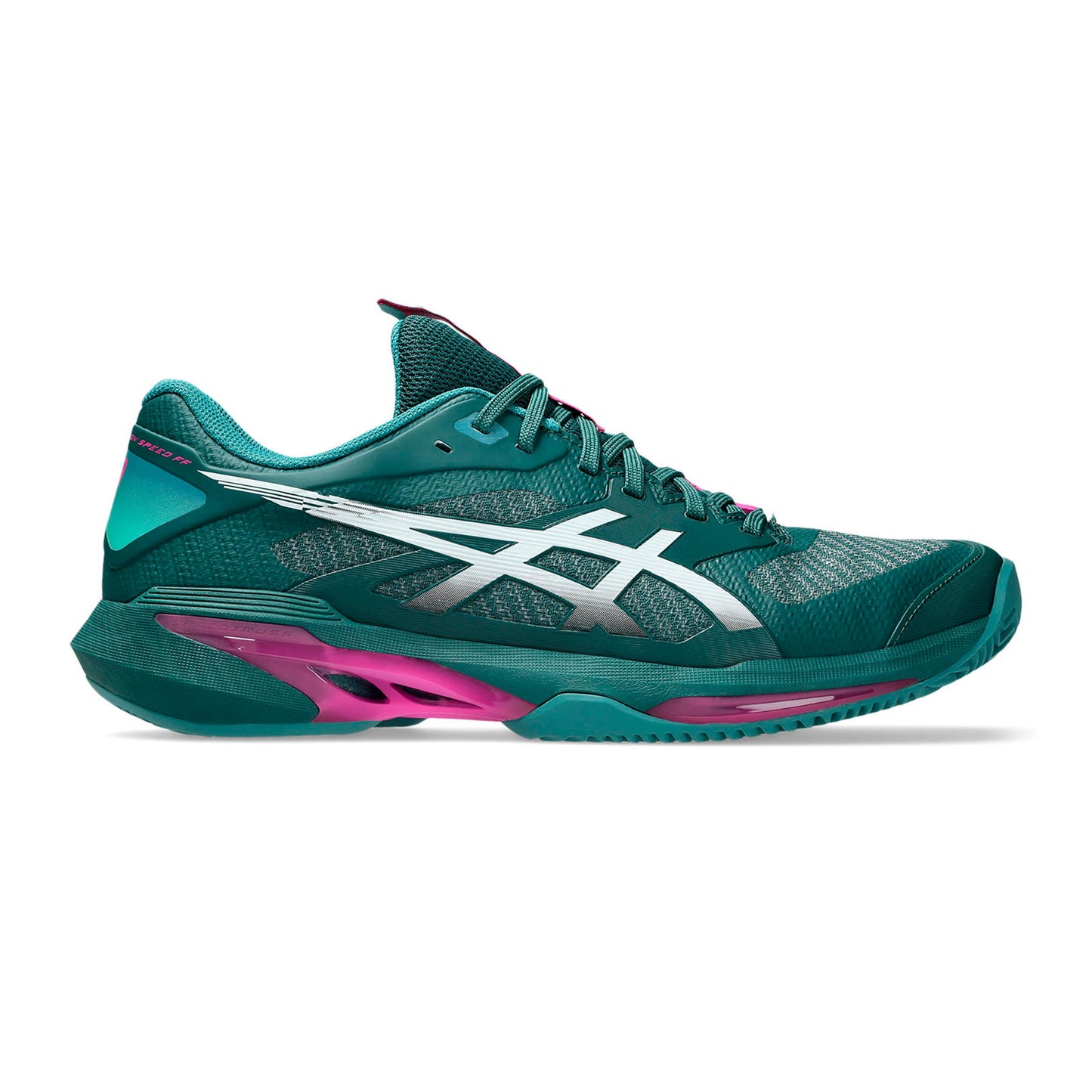 ASICS Solution Speed Ff 4 Clay Grusbanesko Herrer - petrol, pink