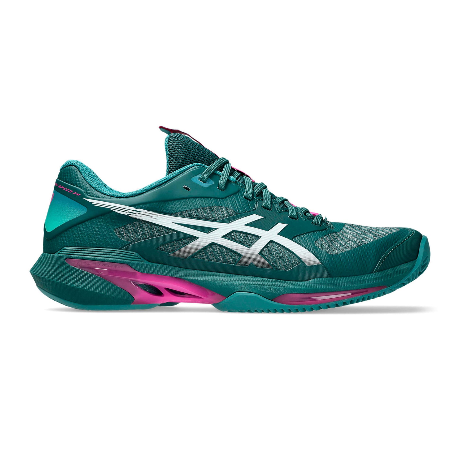 ASICS Solution Speed Ff 4 Clay Grusbanesko Herrer - petrol, pink