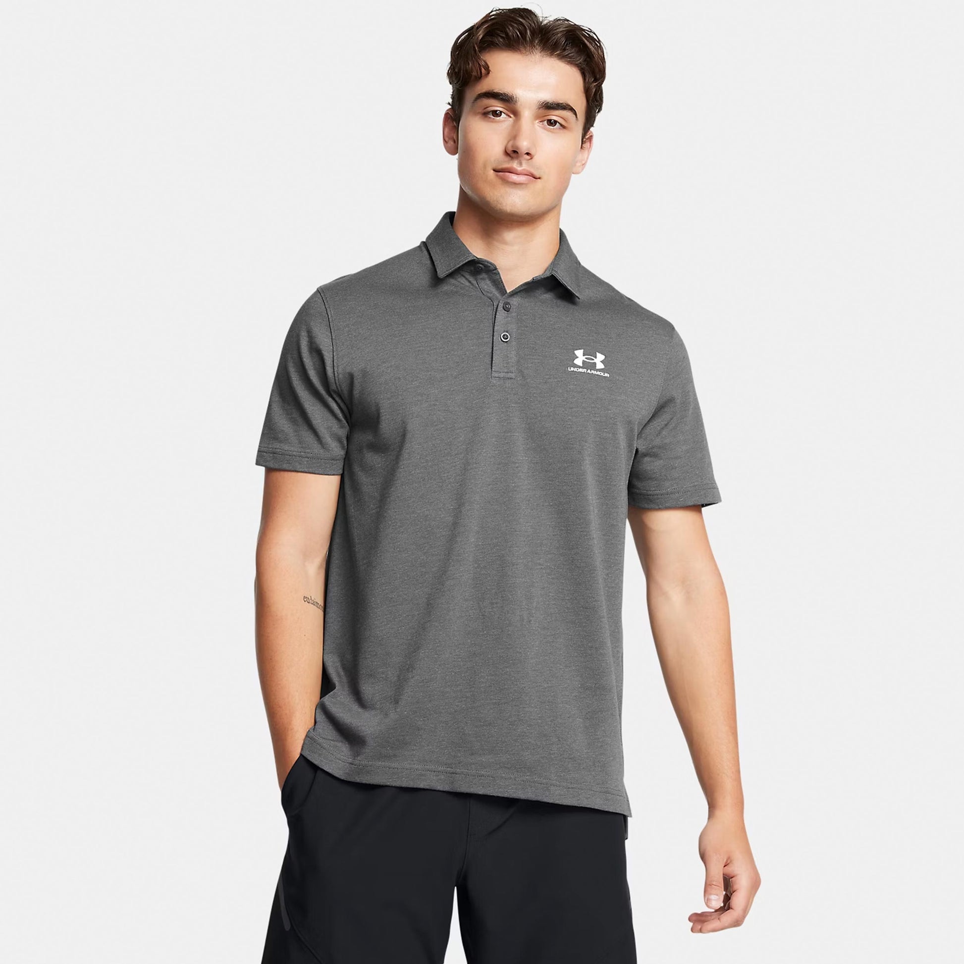 Under Armour Icon Polo Herrer - grå, hvid