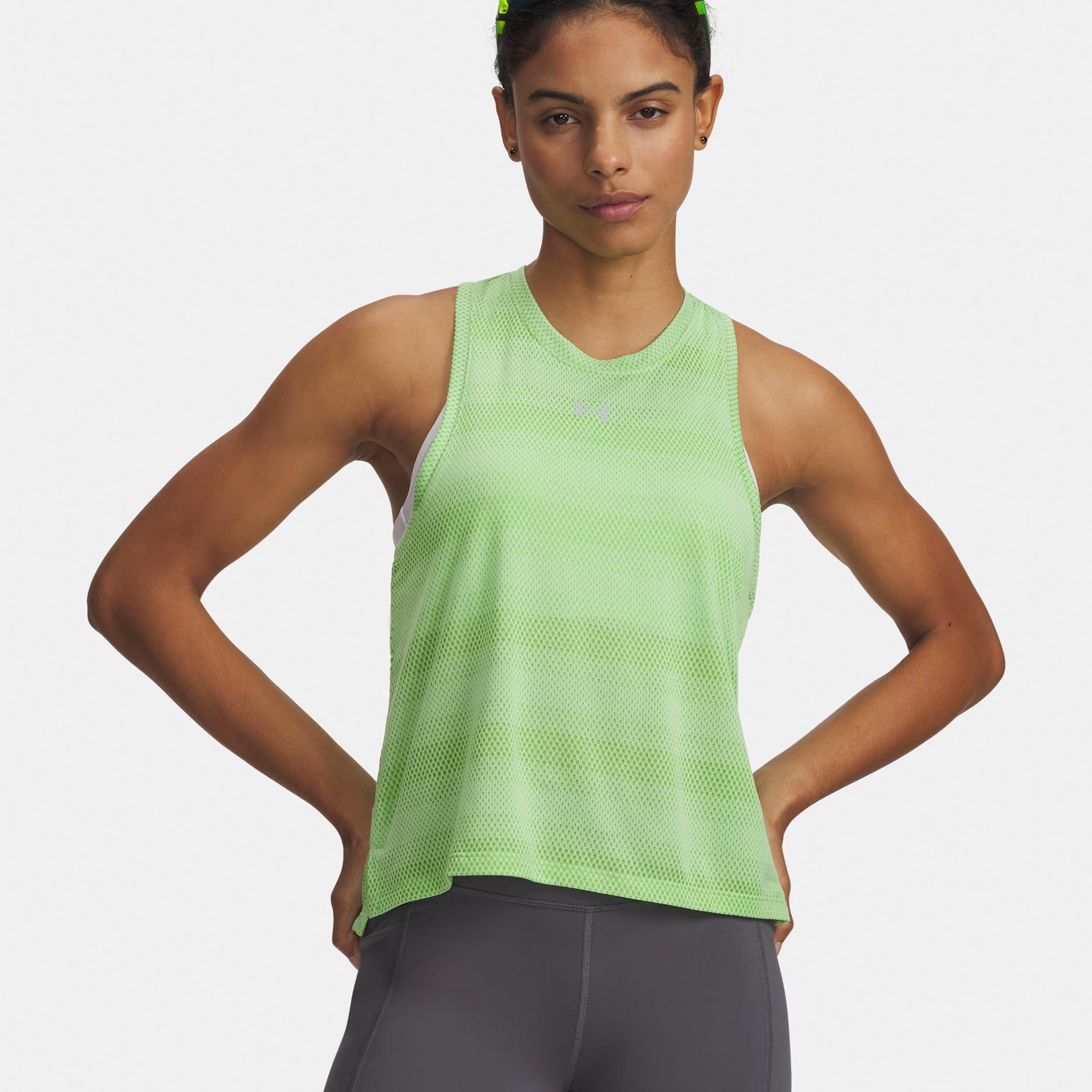 Under Armour Velociti  Løbetrøje Damer - neongrøn, sølv