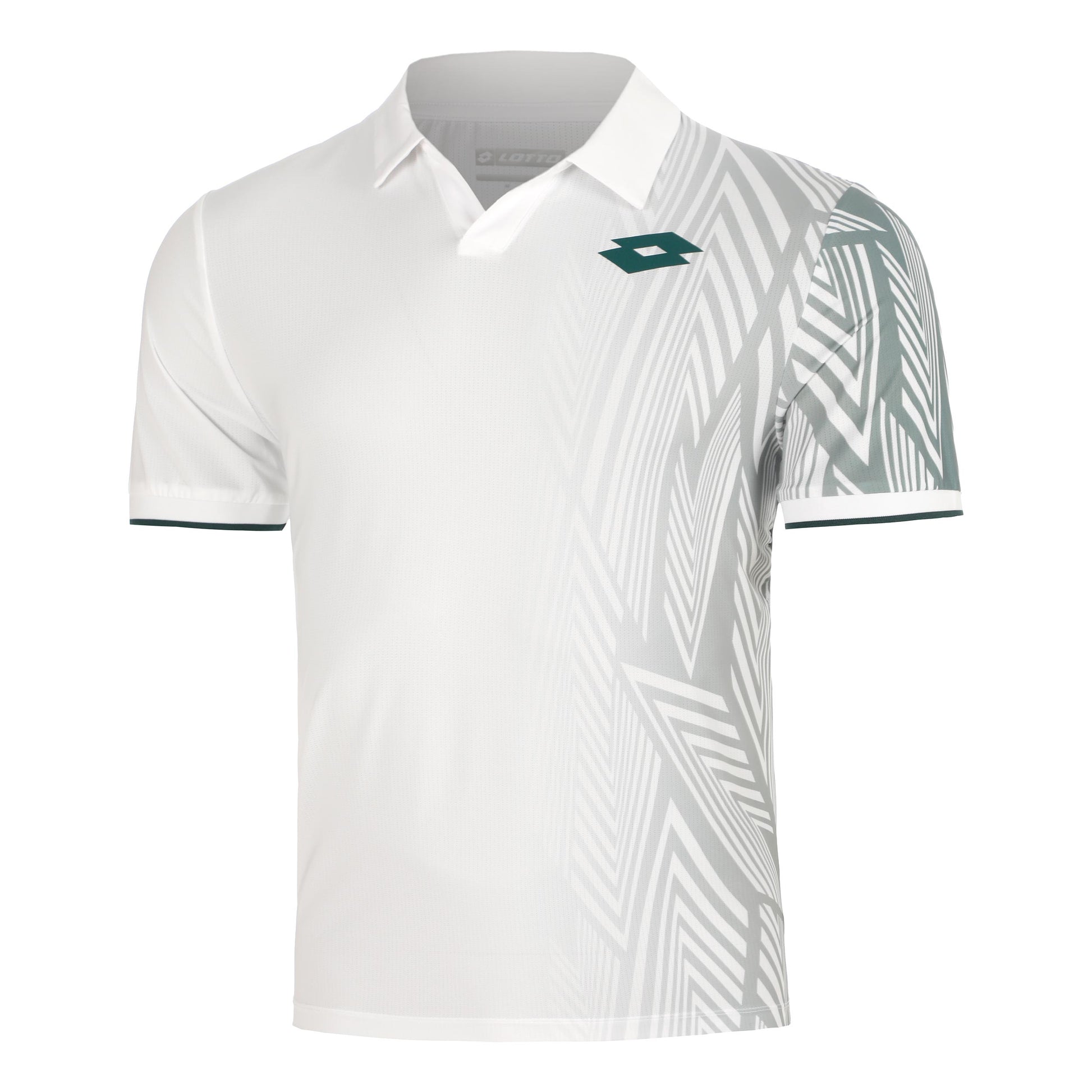 Lotto Tech VI Polo Herrer - hvid, petrol
