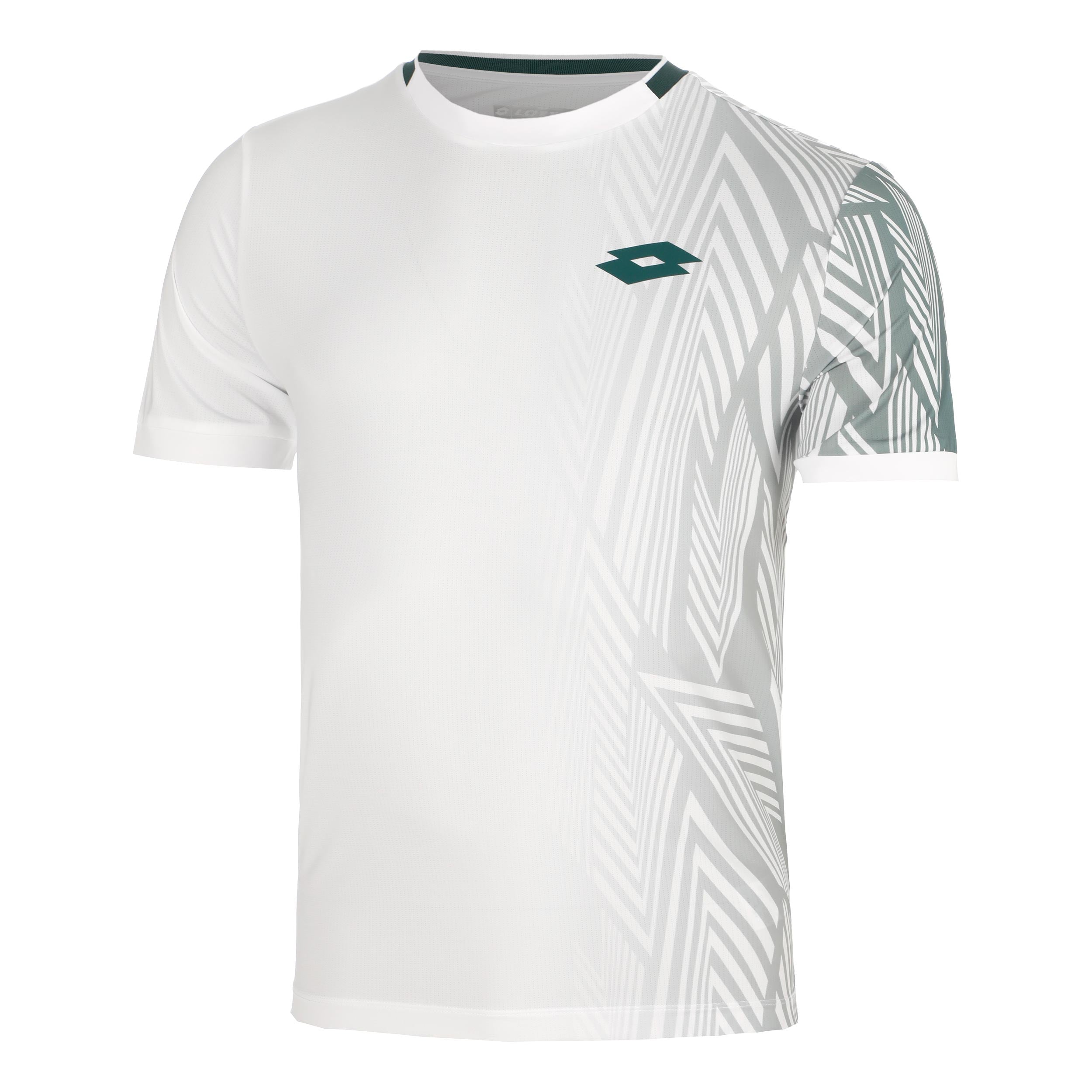 Lotto Tech VI T-shirt Herrer - hvid, petrol