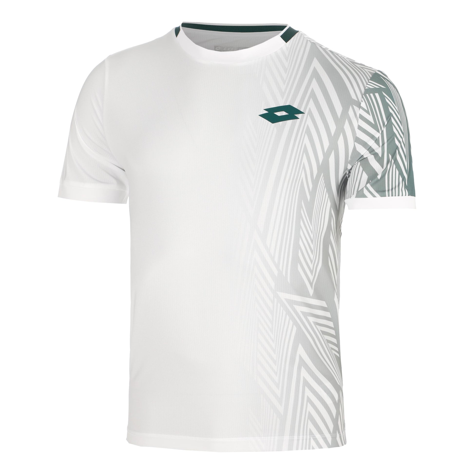 Lotto Tech VI T-shirt Herrer - hvid, petrol