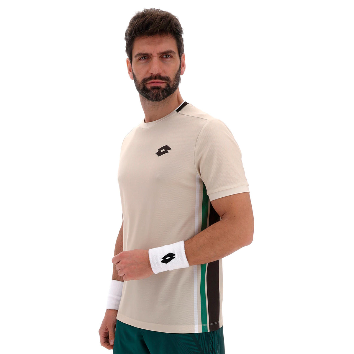 Lotto Tech VI T-shirt Herrer - creme, petrol