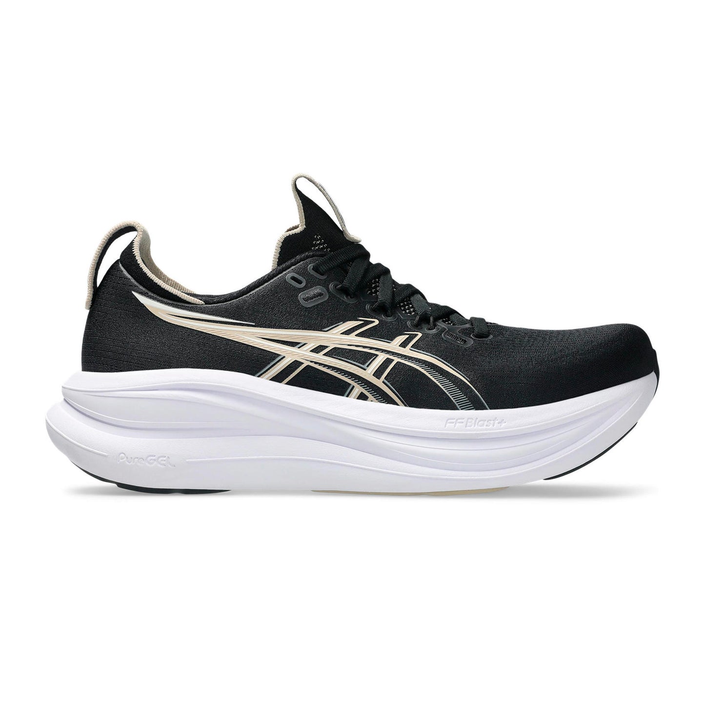 ASICS GEL-NIMBUS 28 Neutral sko Damer - sort, creme