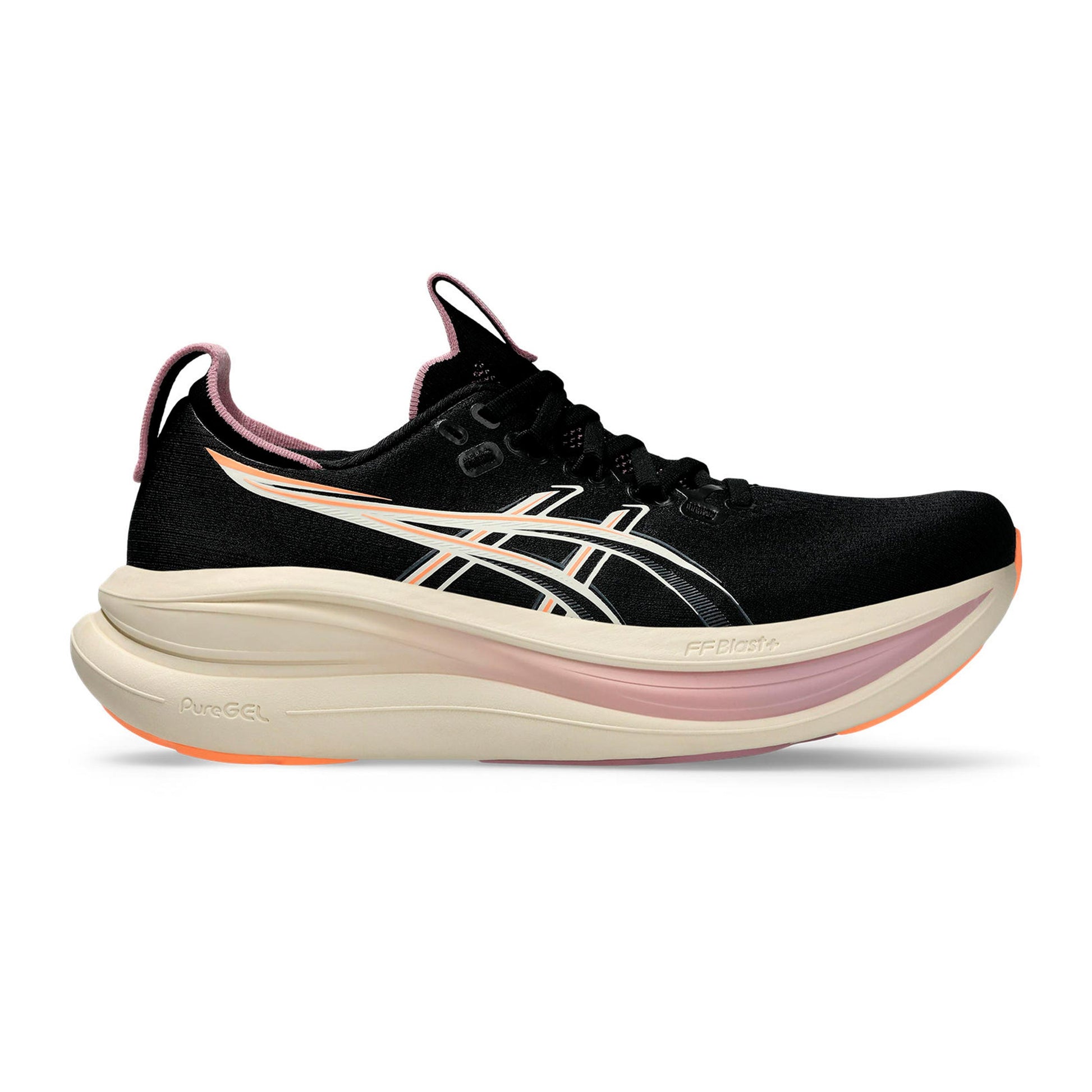 ASICS GEL-NIMBUS 28 Neutral sko Damer - sort, lilla