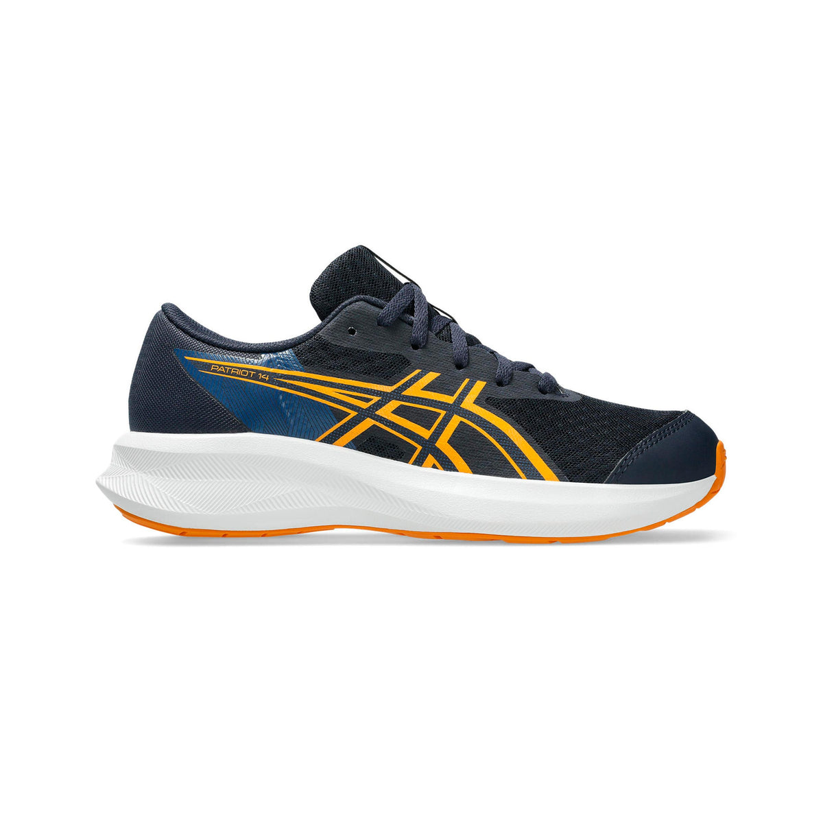 ASICS Patriot 14 GS Neutral sko Børn - mørkeblå, gul