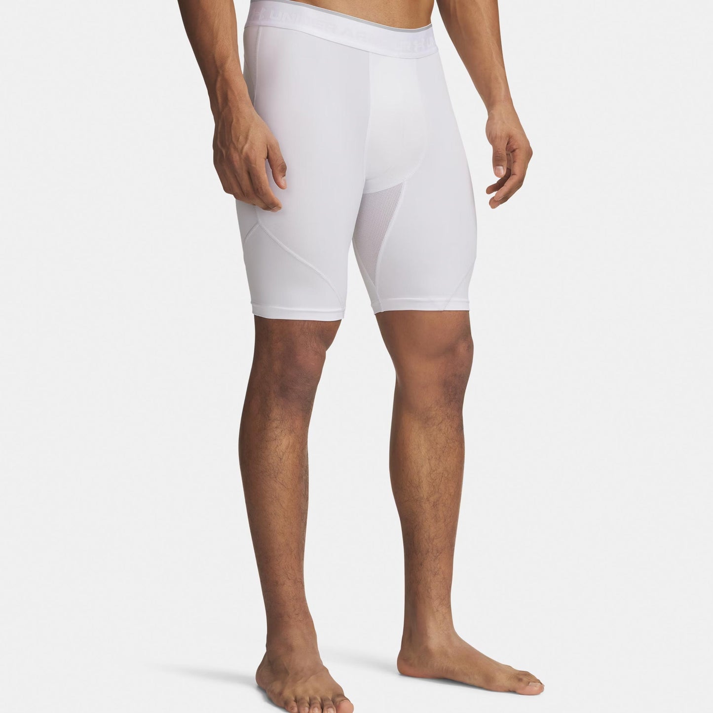 Under Armour Elite Long Shorts Herrer-hvid