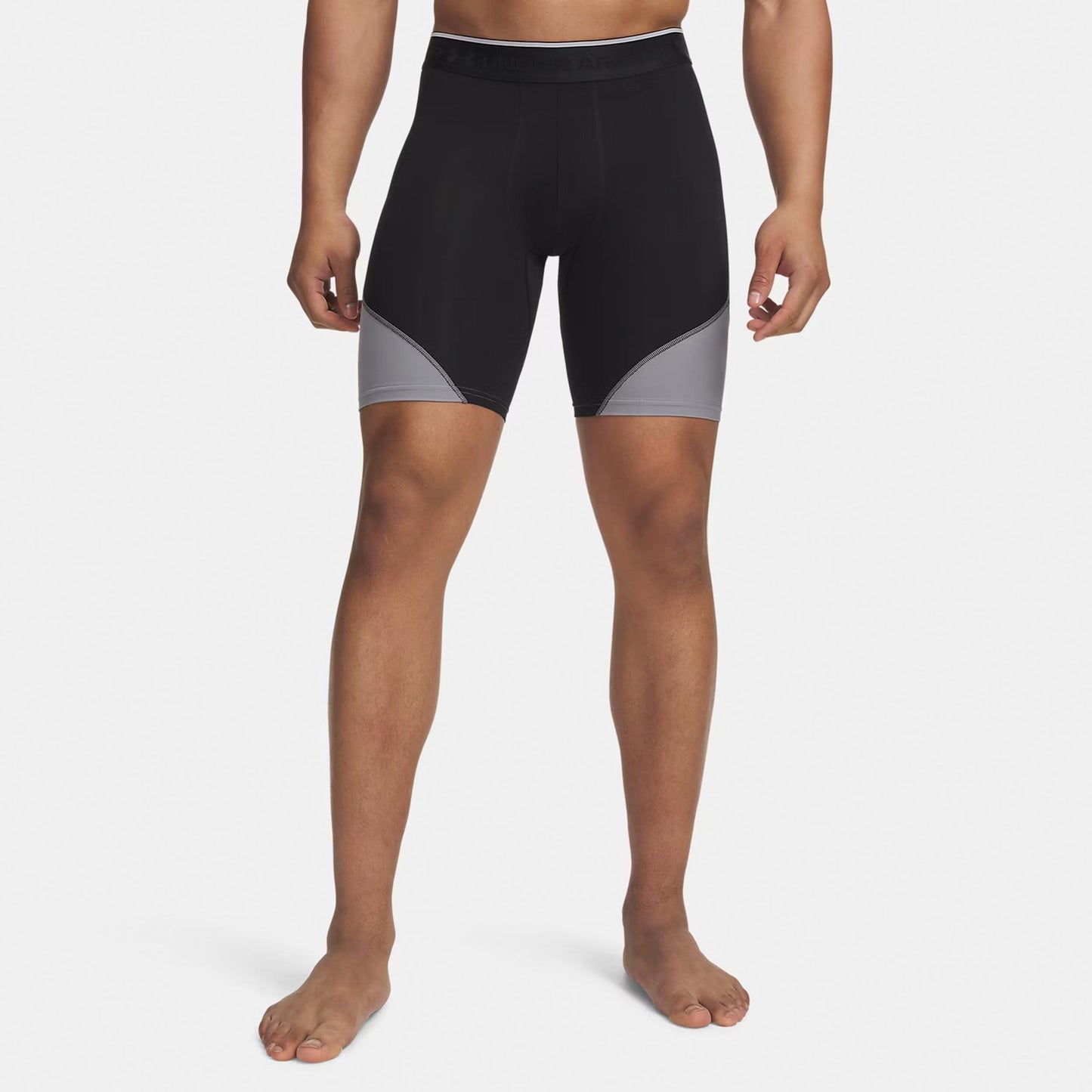 Under Armour Elite Long Shorts Herrer - sort, sølv