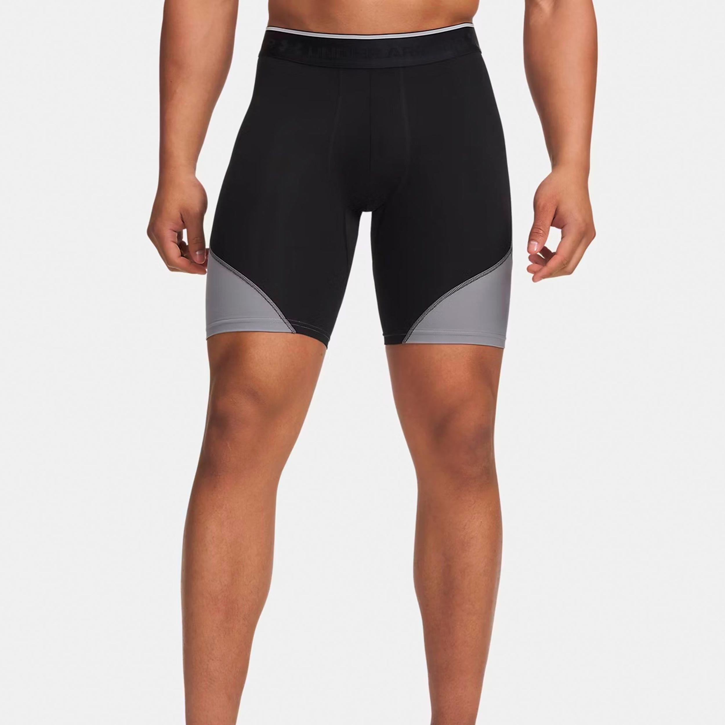 Under Armour Elite Long Shorts Herrer - sort, sølv