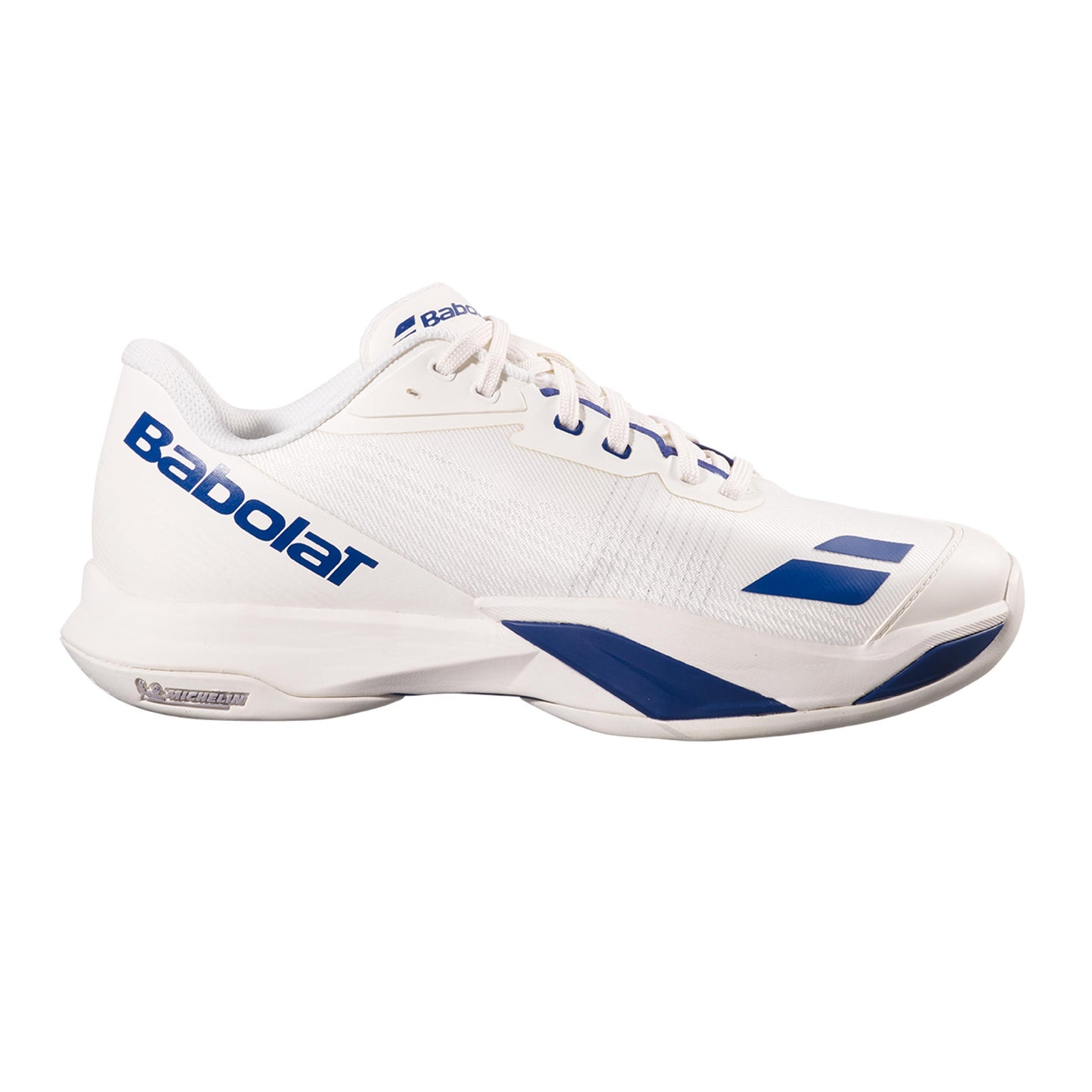 Babolat Jet Mach 4 Allcourt-sko Herrer - creme, mørkeblå