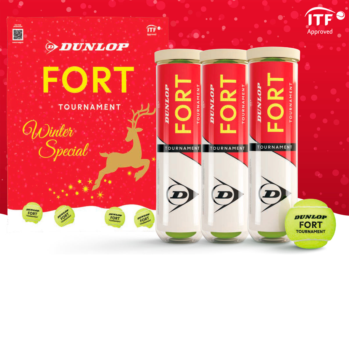 Dunlop Fort Tournament Christmas Special 3x dåse med 4