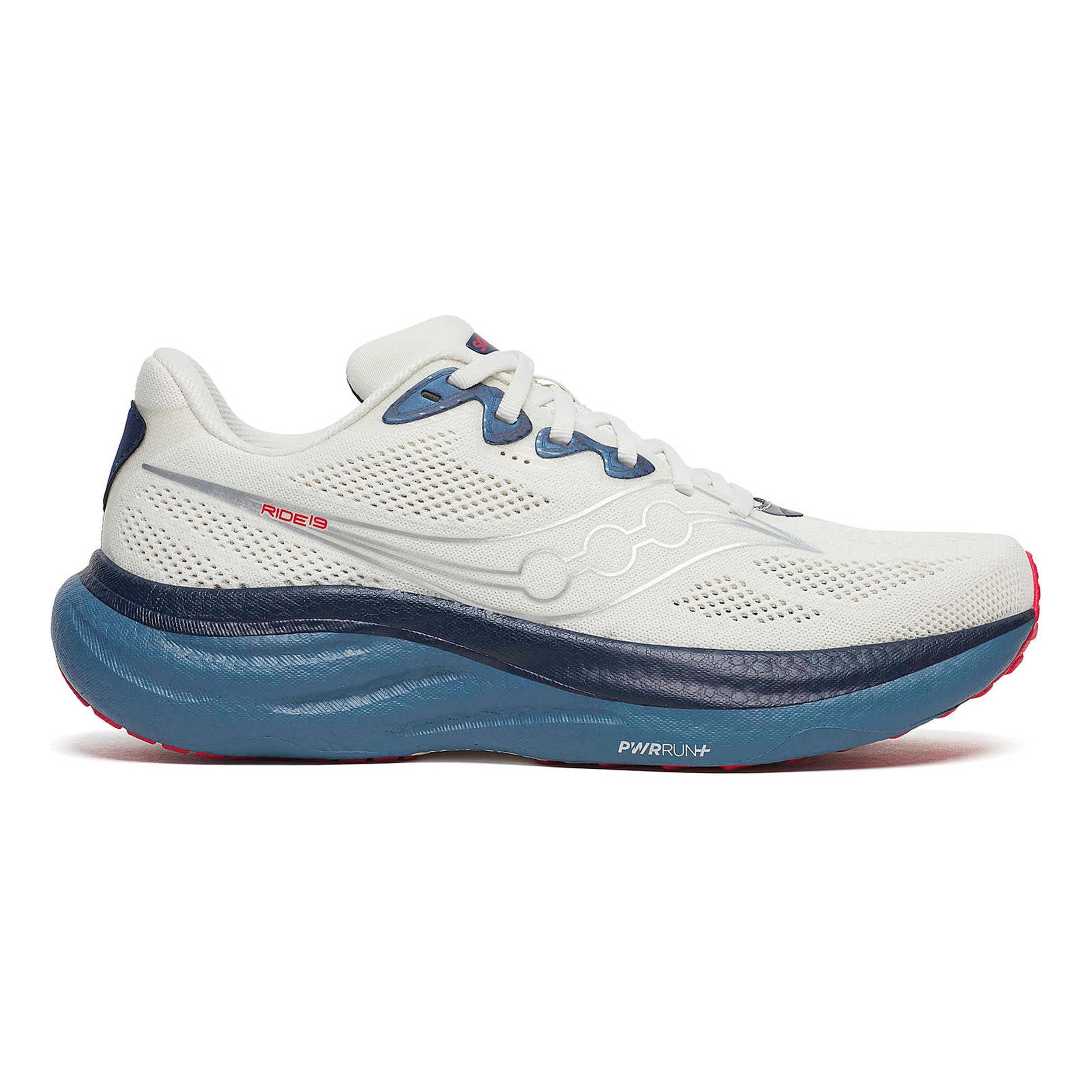 Saucony Ride 19 Neutral sko Herrer-creme, blå