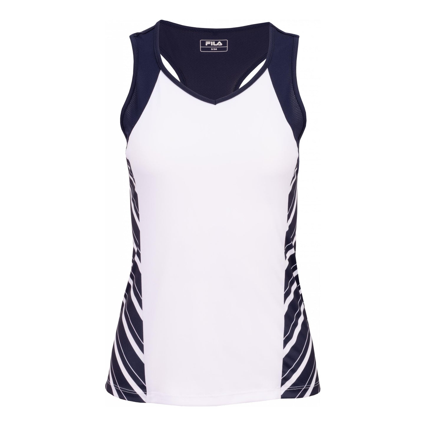 Fila Steffi Tanktop Damer-hvid, mørkeblå