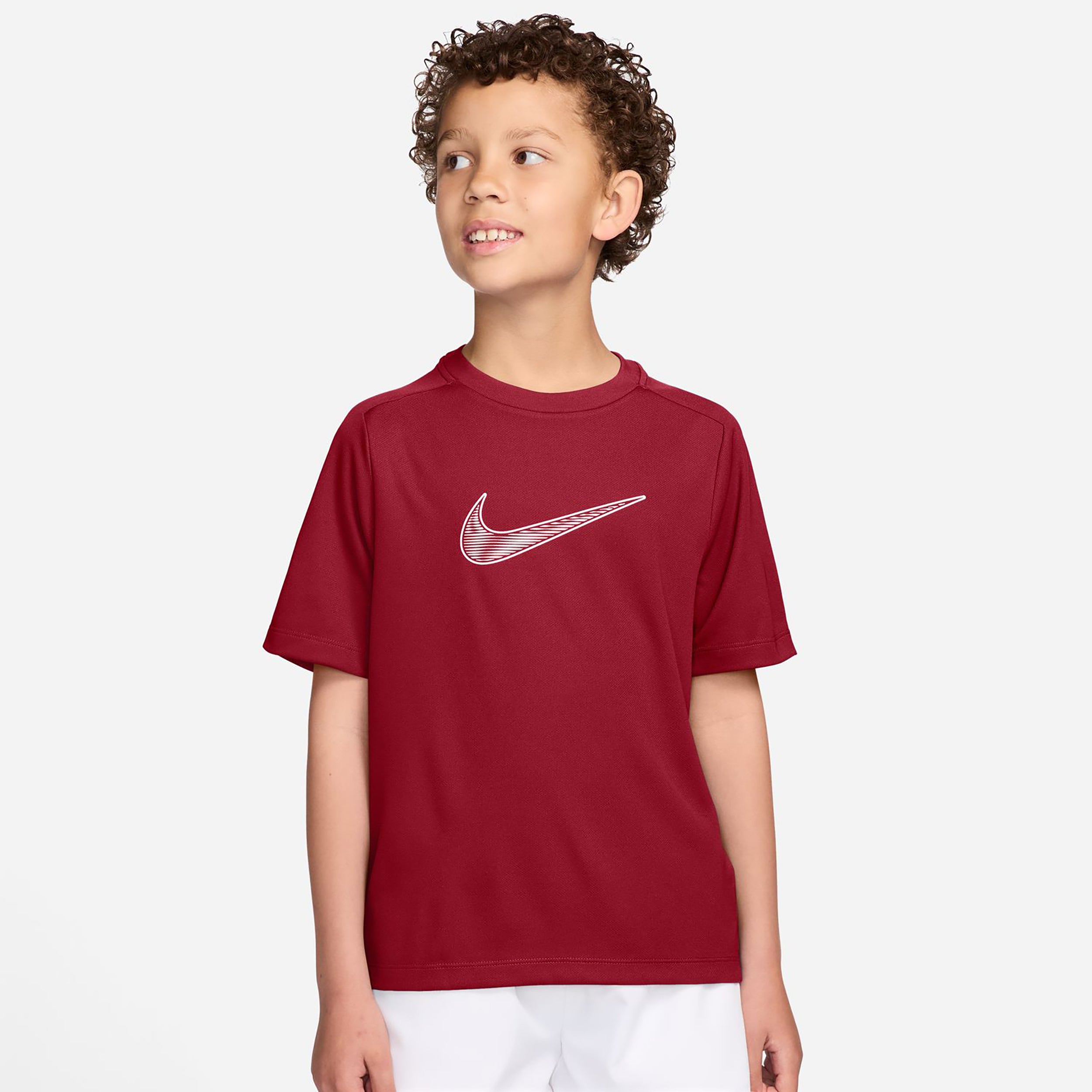Nike Dri-Fit Multi  T-shirt Børn - rød