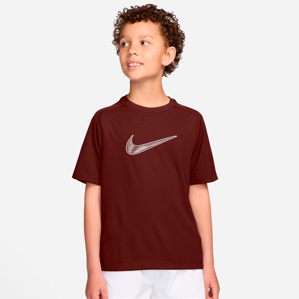 Nike Dri-Fit Multi  T-shirt Drenge - brun