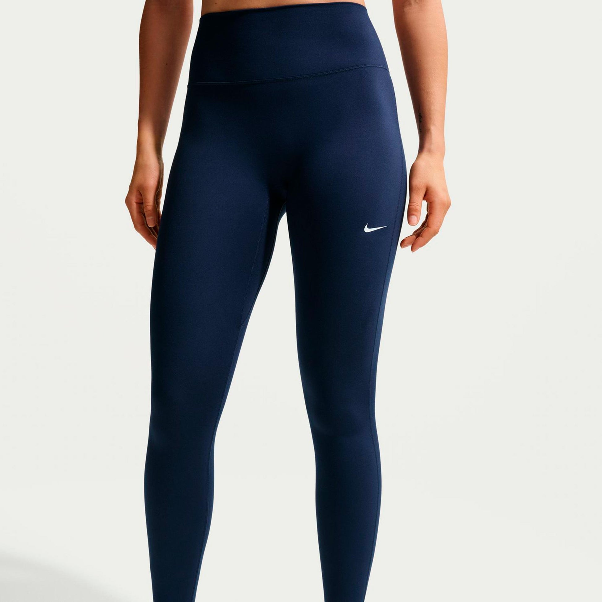 Nike Dri-Fit One High Rise Stramme løbebukser Damer - mørkeblå