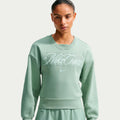Court Fleece Crew Sweatshirt Damer - grågrøn, grøn