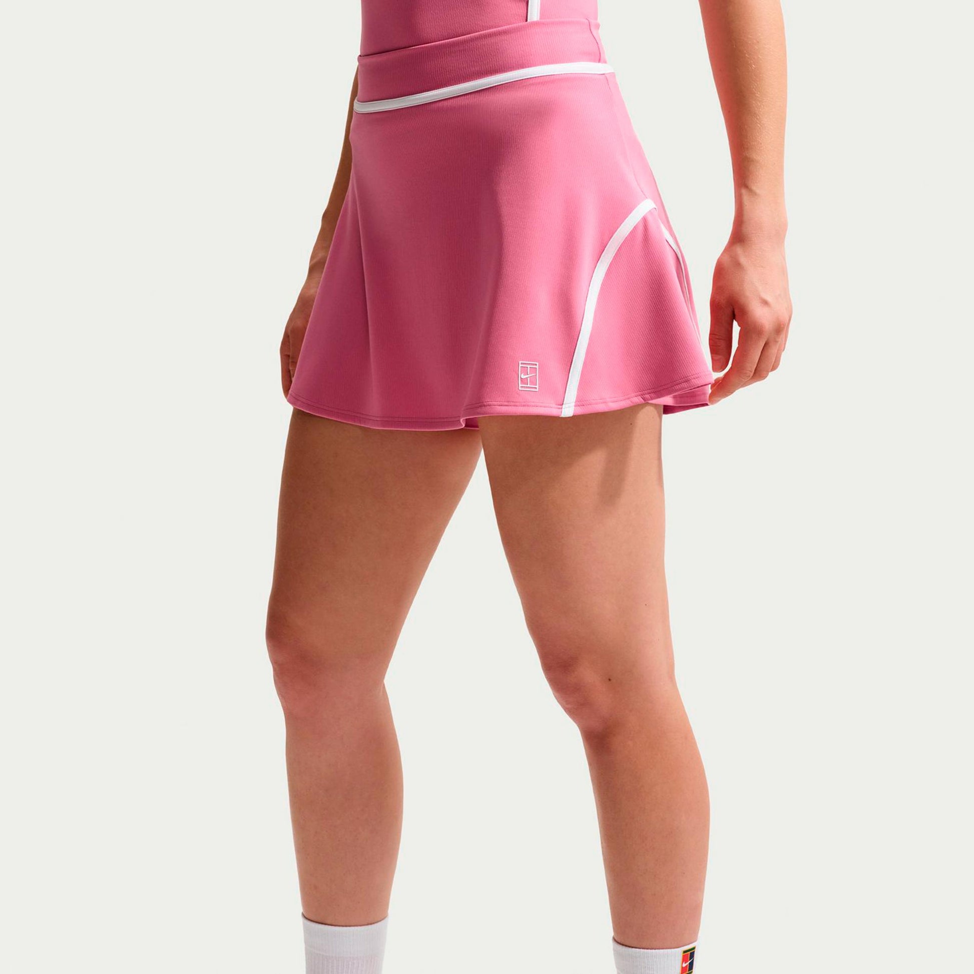Nike Court Dri-Fit Advantage High Rise Nederdel Damer - lyserød