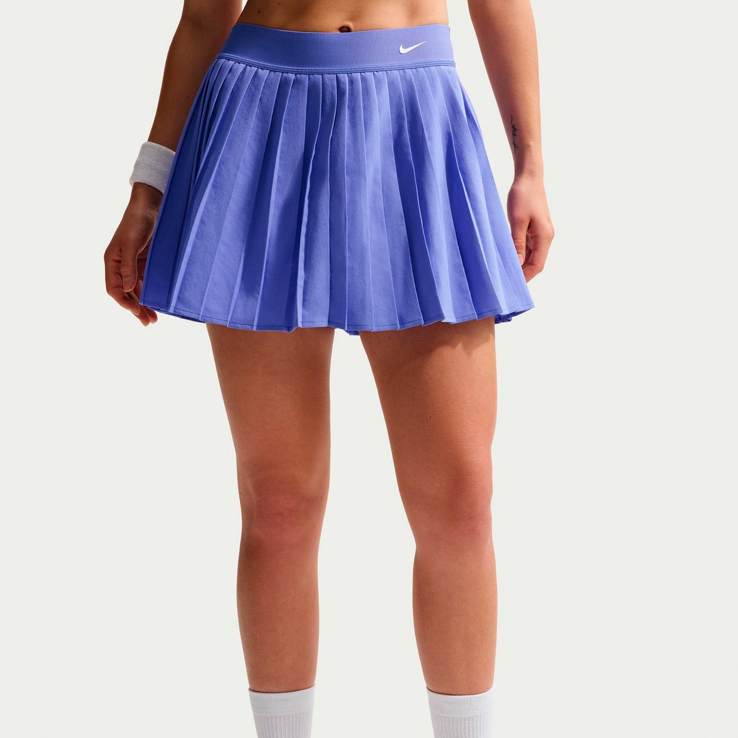 Nike Dri-Fit Victory High Rise Pleated Nederdel Damer-blå