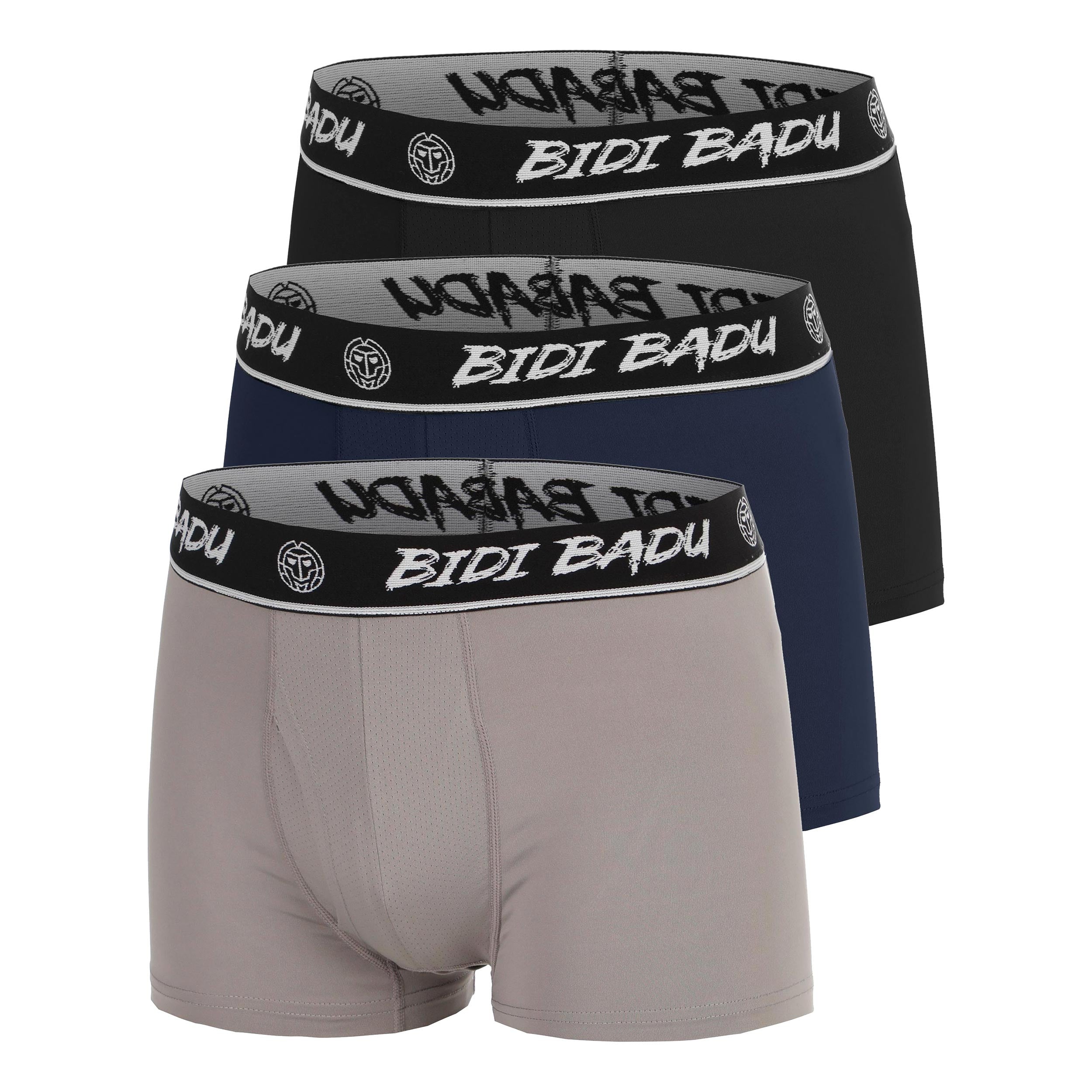 BIDI BADU Boksershorts - Pakke med 3 Herrer-mørkeblå, sort