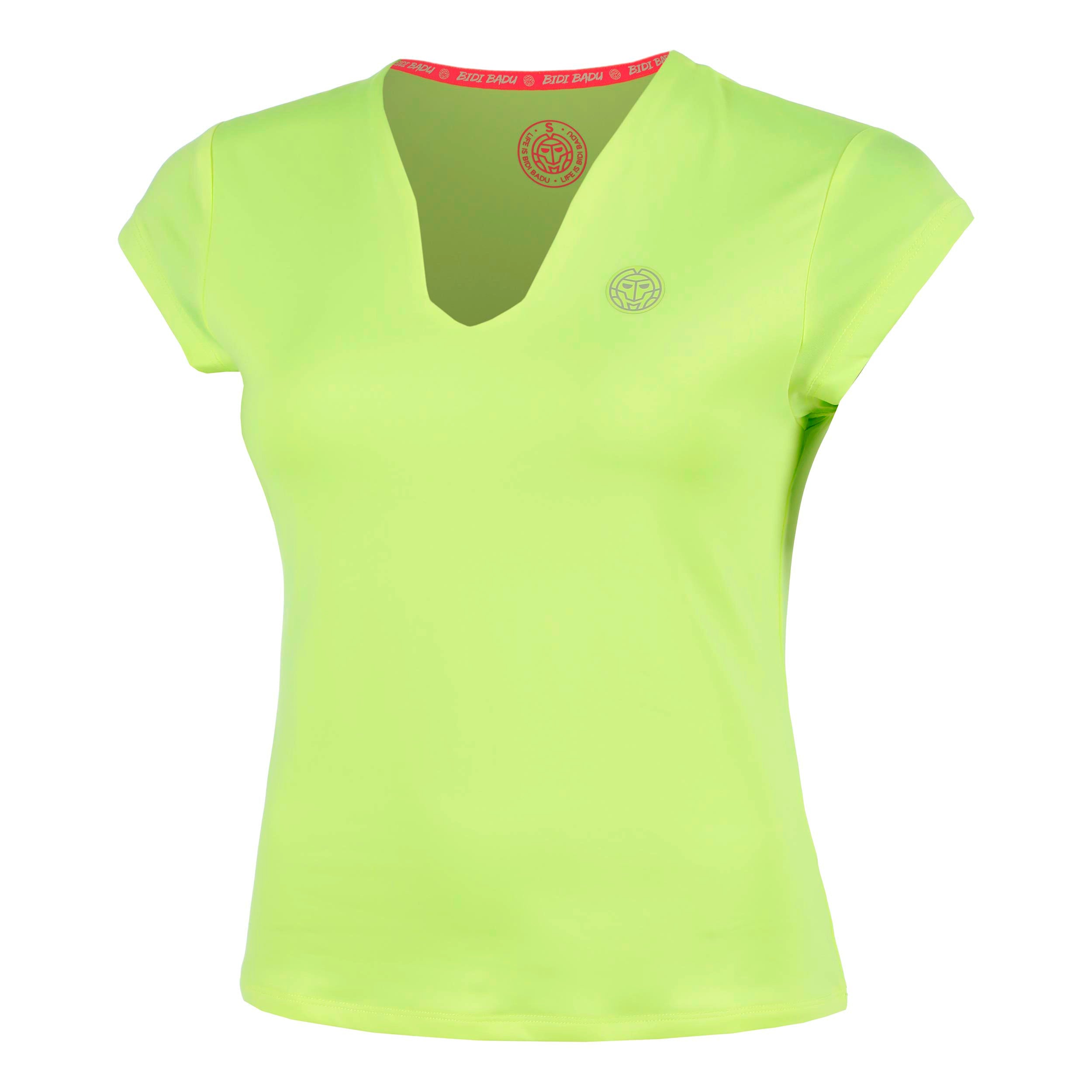 BIDI BADU Out of Control V-Neck T-shirt Damer-neongul