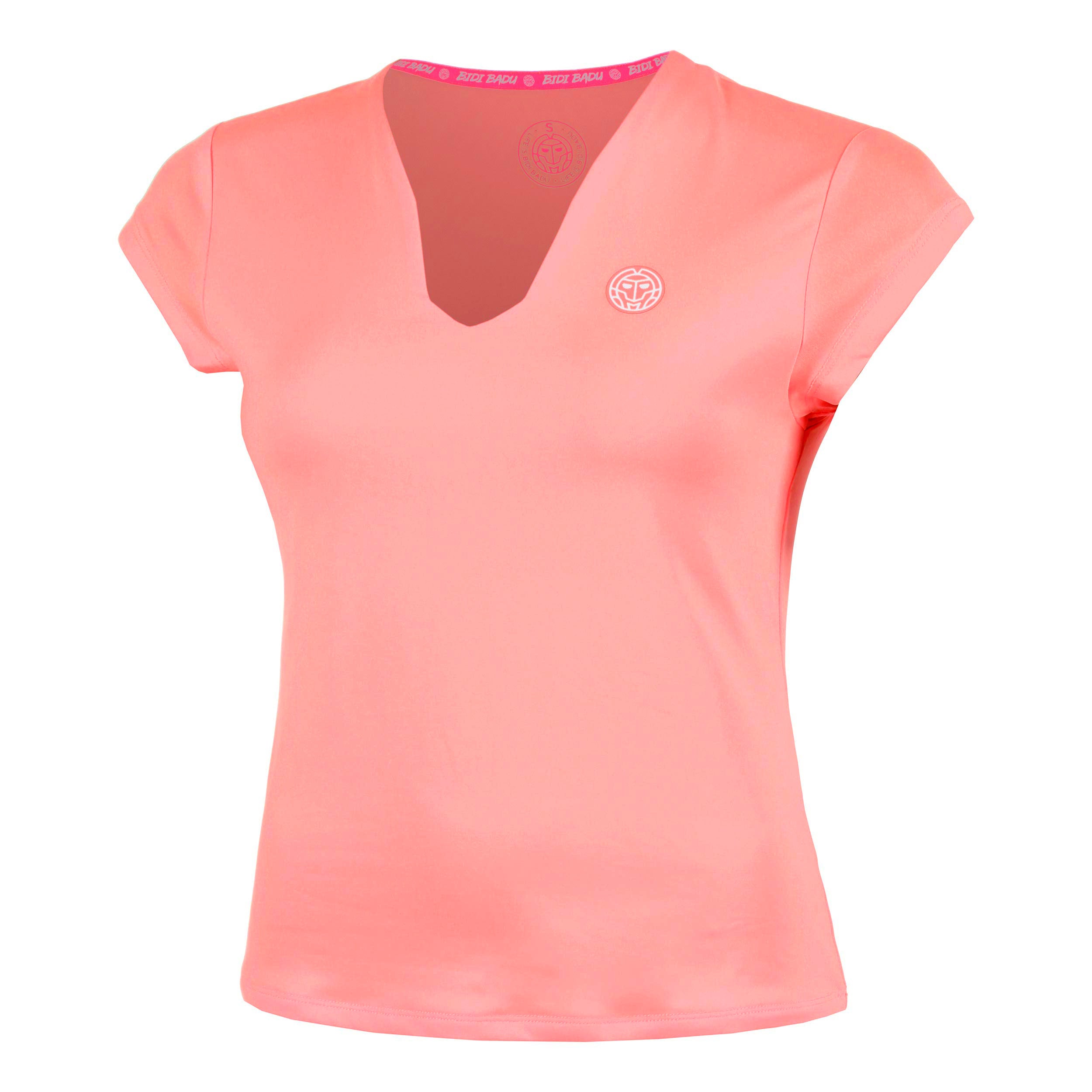 BIDI BADU Out of Control V-Neck T-shirt Damer-pink, hvid