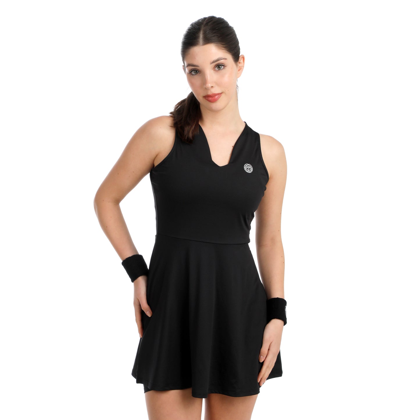 BIDI BADU Crew V-Neck Kjole Damer-sort