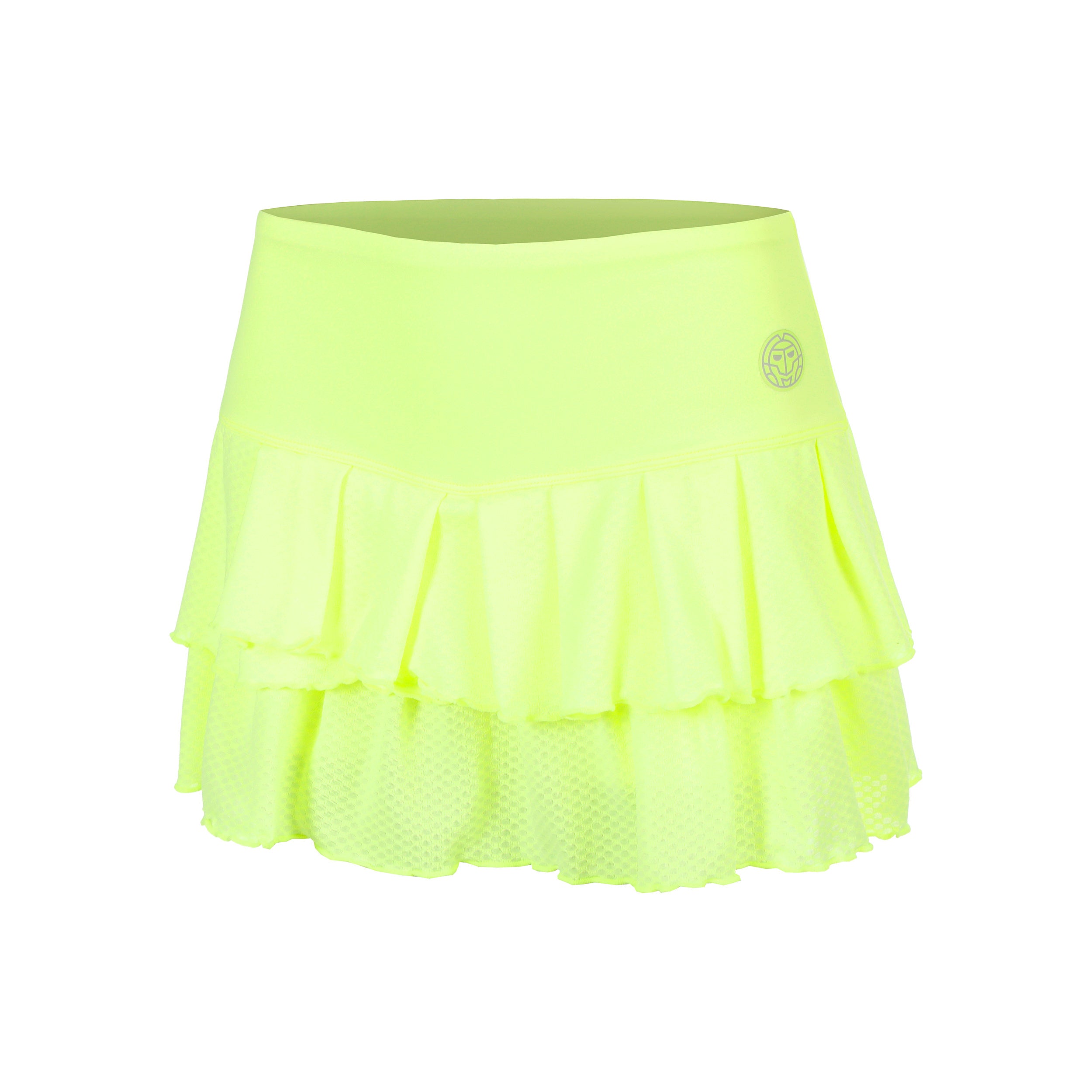 BIDI BADU Out of Control Pleated Nederdel Damer - neongul