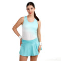 Crew Racerback Tanktop Damer-turkis, hvid