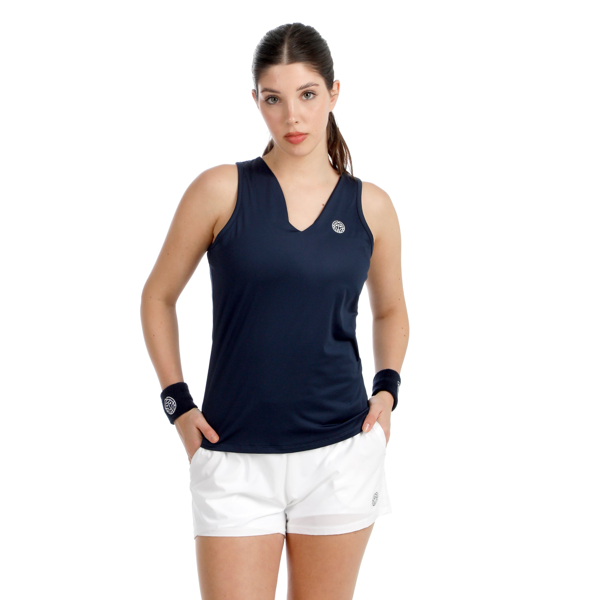 BIDI BADU Crew 2.0 V-Neck Tanktop Damer-mørkeblå