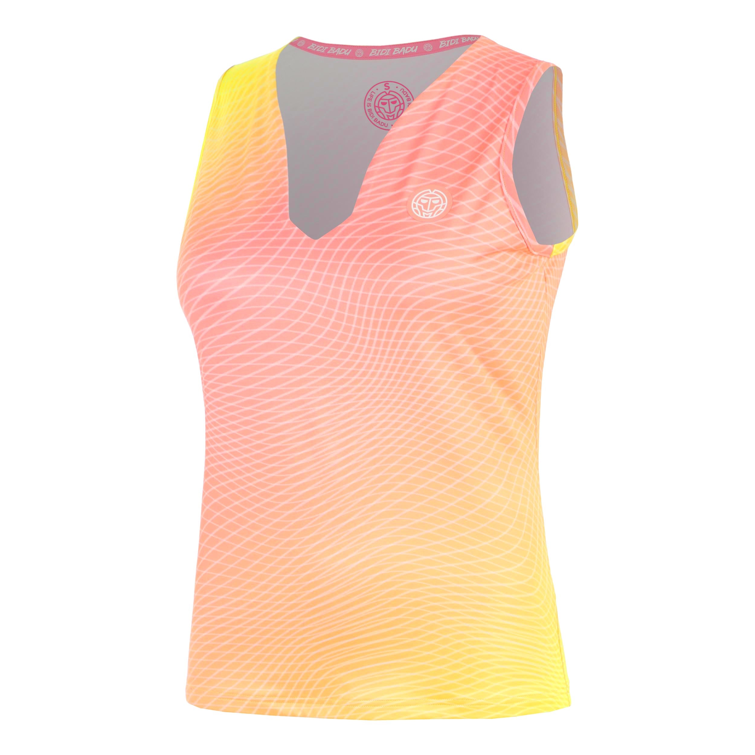BIDI BADU Out of Control V-Neck Tanktop Damer-pink, neongul