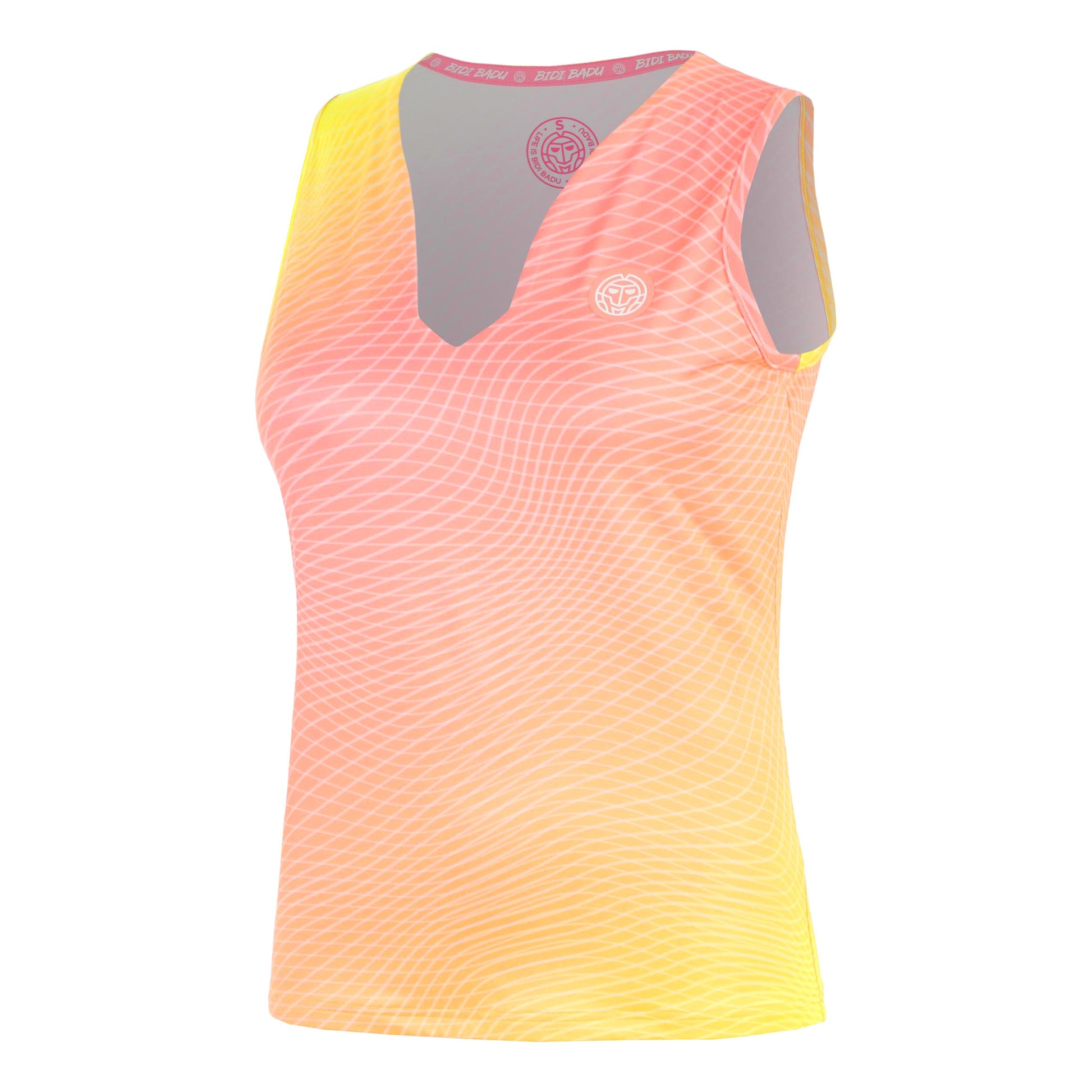BIDI BADU Out of Control V-Neck Tanktop Damer-pink, neongul