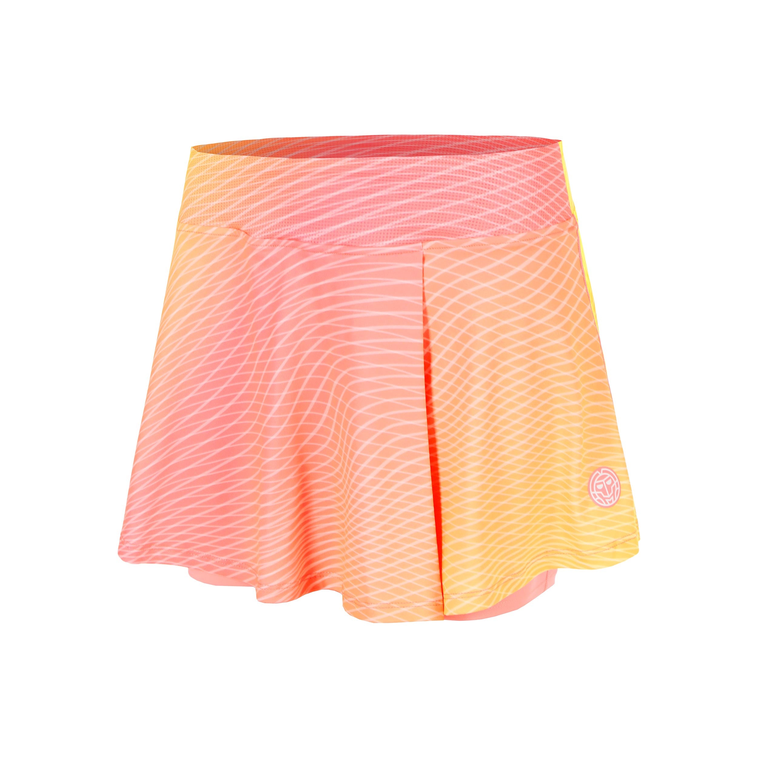 BIDI BADU Out of Control Wavy Nederdel Damer-pink, neongul