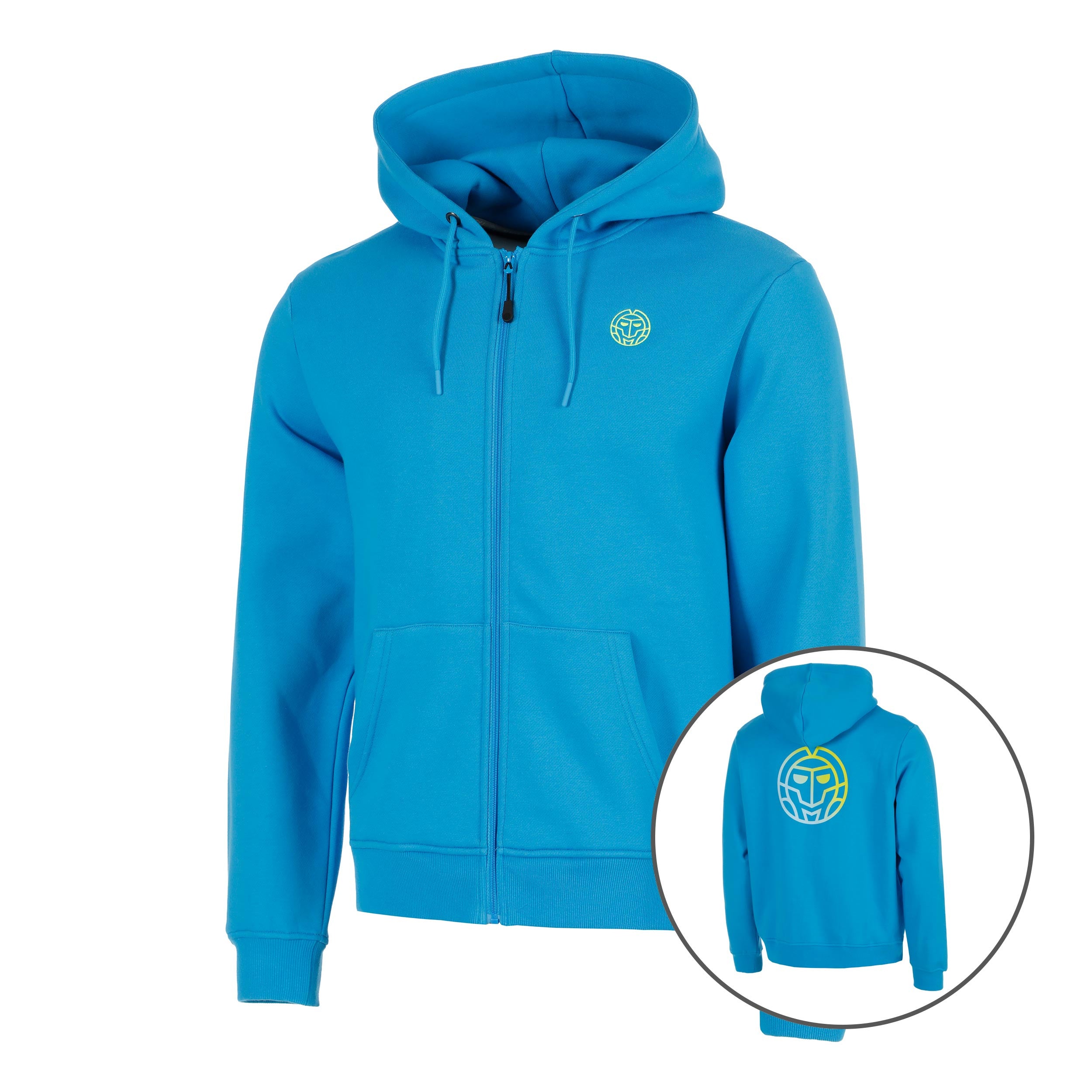 BIDI BADU Out of Control Backprint Zip Sweatjakke Herrer-blå