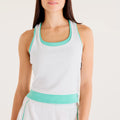 Tournament Novelty Tanktop Damer-hvid, grøn