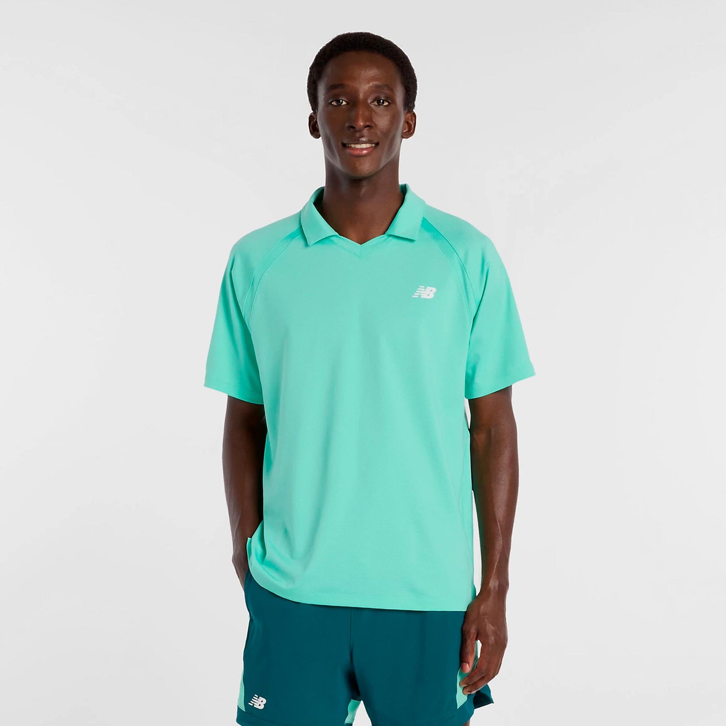 New Balance Tournament T-shirt Herrer-mint, hvid
