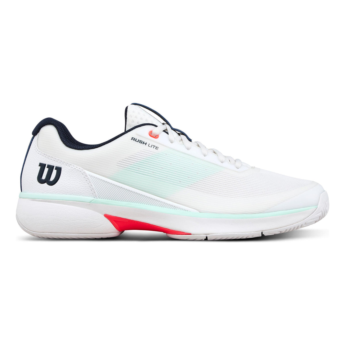 Wilson Rush Lite 5 Allcourt-sko Herrer-hvid, turkis