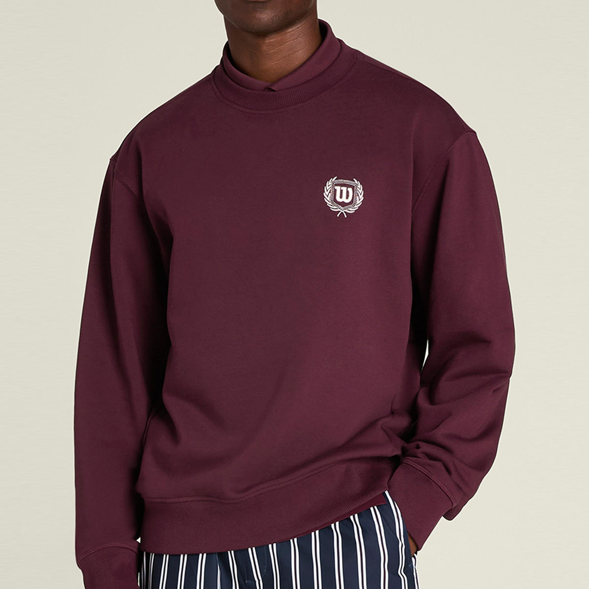 Wilson Playstate French Terry Sweatshirt Herrer - lilla