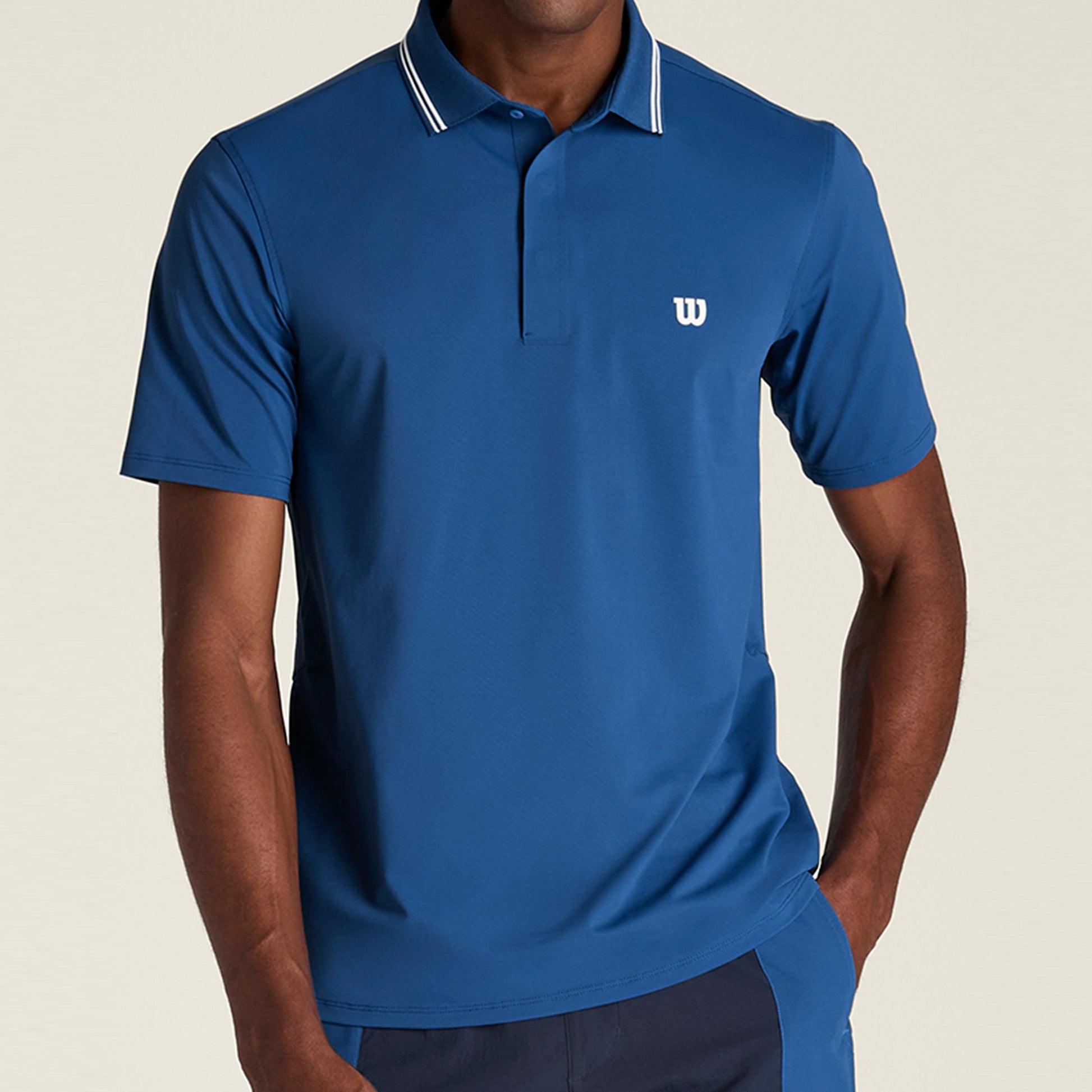Wilson Challengers Technical Polo Herrer - lyseblå