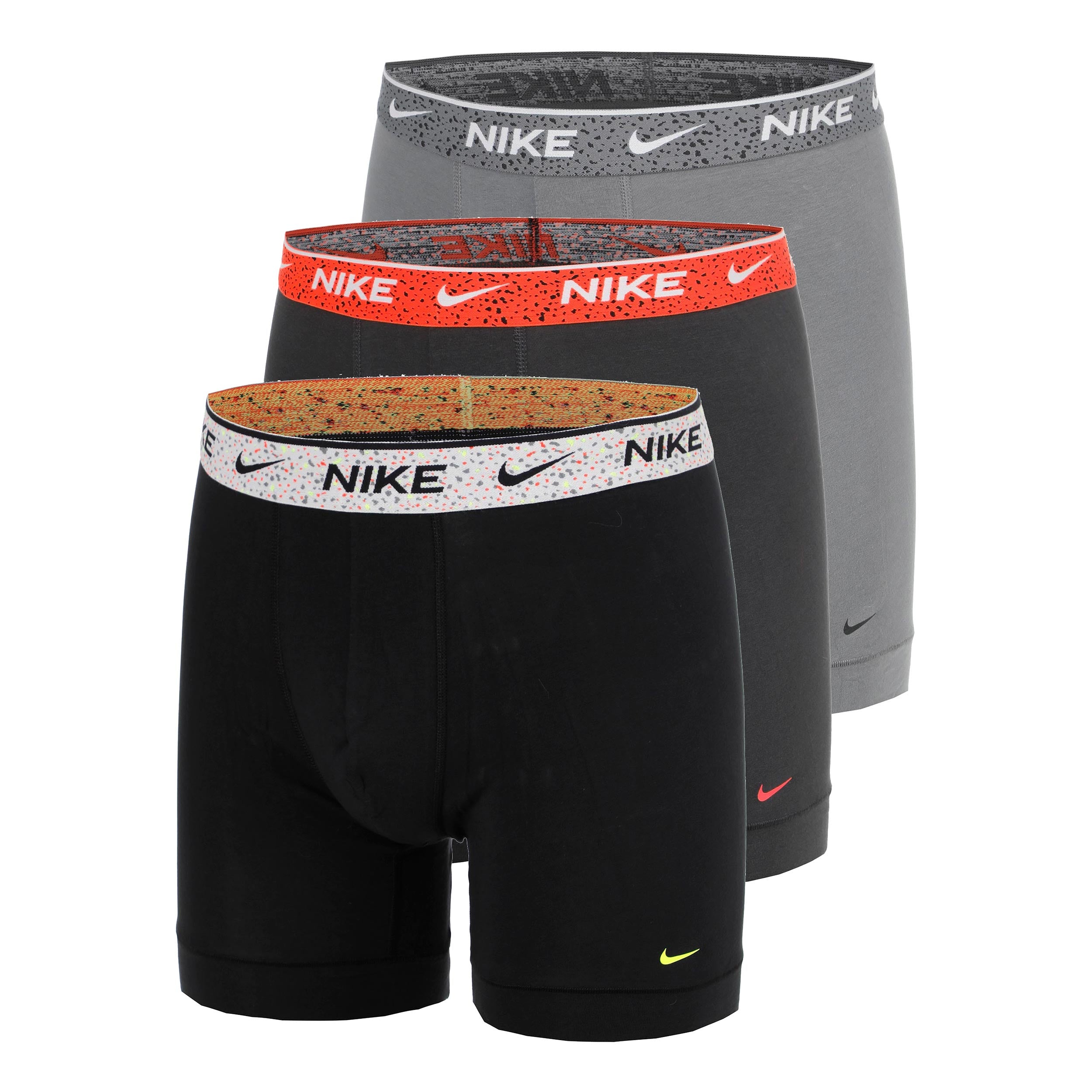 Nike Essential Cotton Stretch Boksershorts Pakke med 3 Herrer - sort, antracit