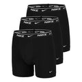 Essential Cotton Stretch Boxer Brief Boksershorts - Pakke med 3 Herrer-sort, sort