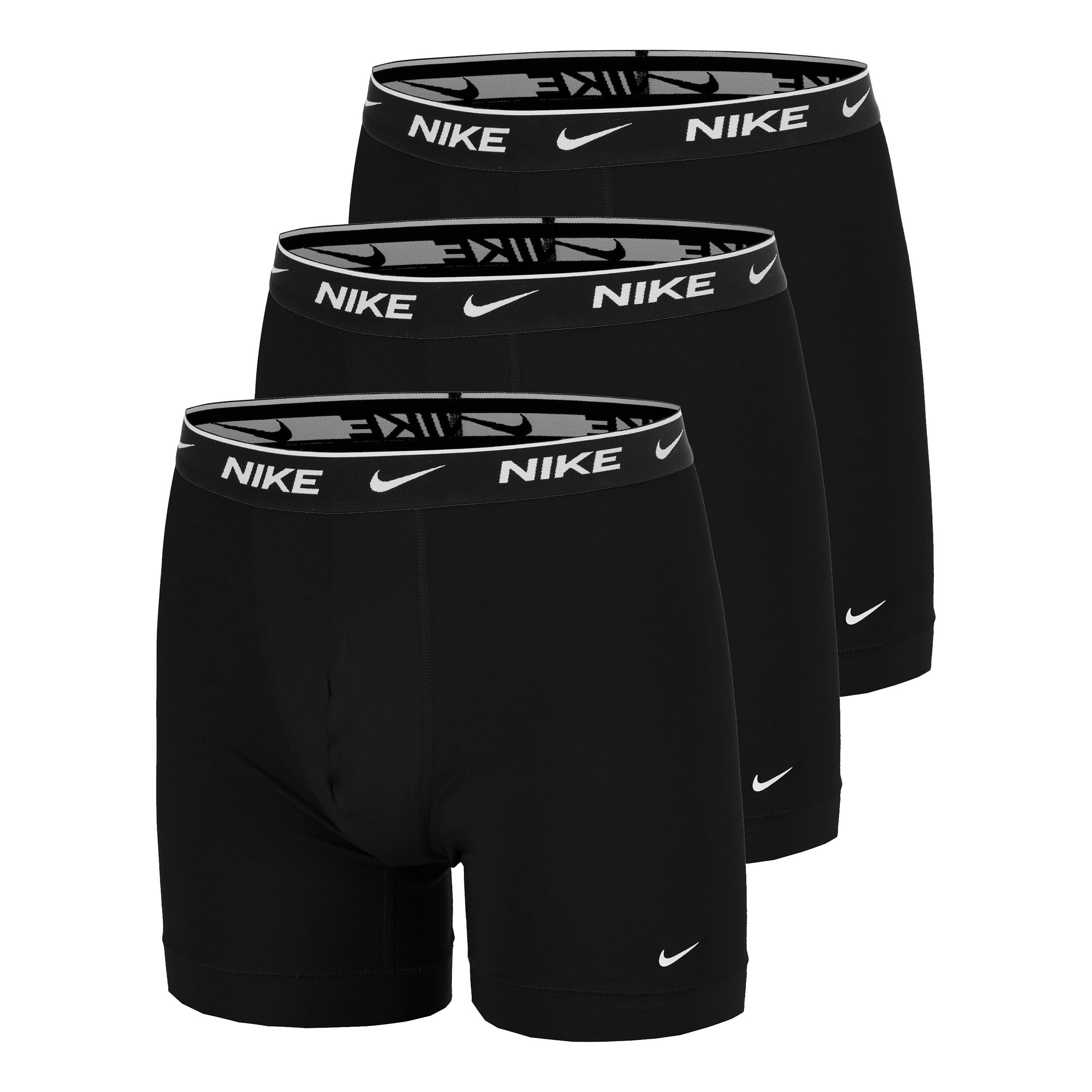 Nike Essential Cotton Stretch Boksershorts Pakke med 3 Herrer - sort, sort