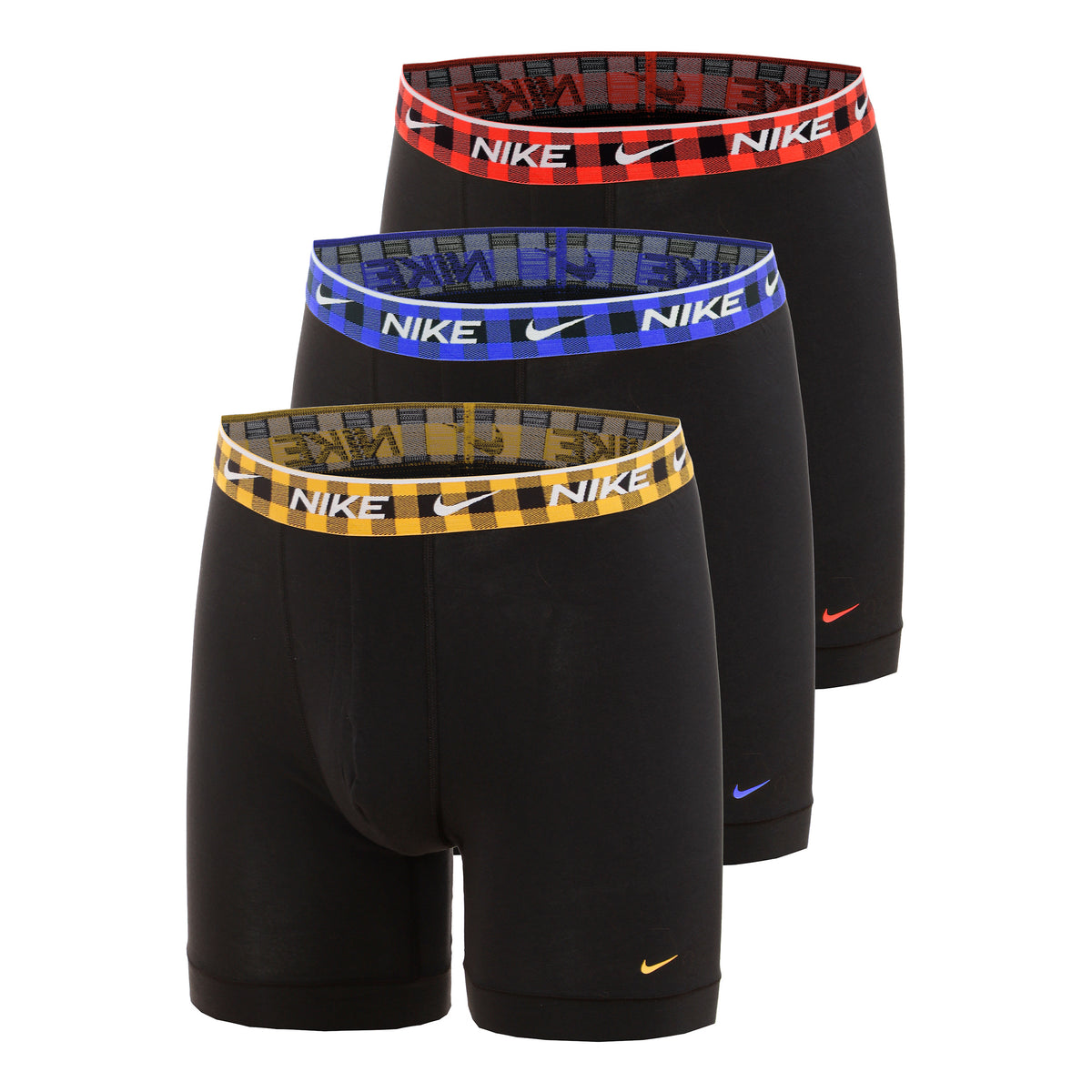 Nike Essential Cotton Stretch Boksershorts Pakke med 3 Herrer - mørkegrå